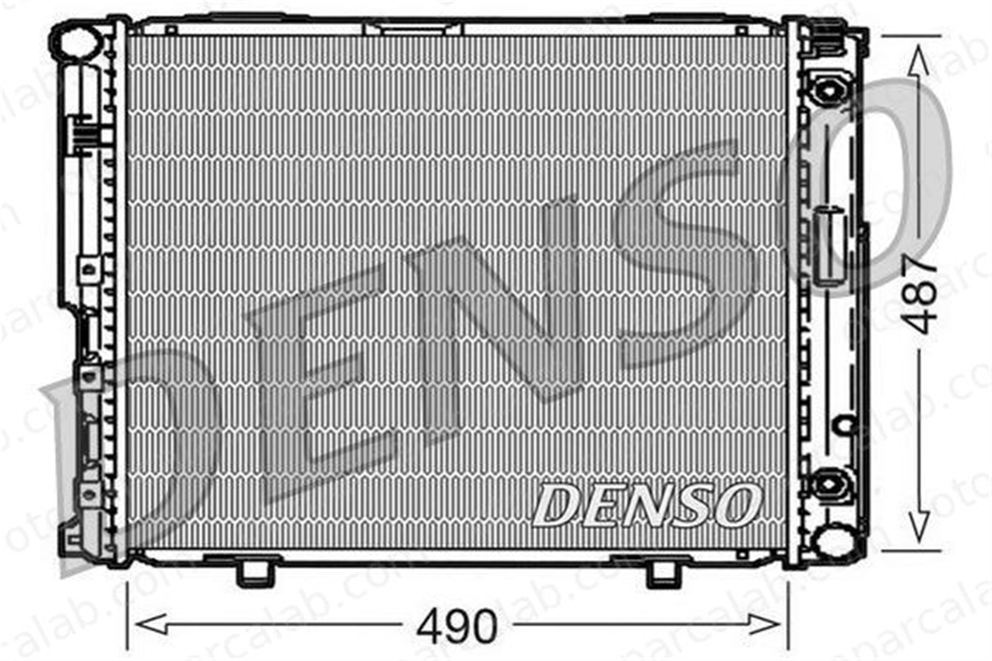 DENSO DRM17004 Su Radyatörü MERCEDES-BENZ E-SERISI 124 Sedan 2531017630 1245006303