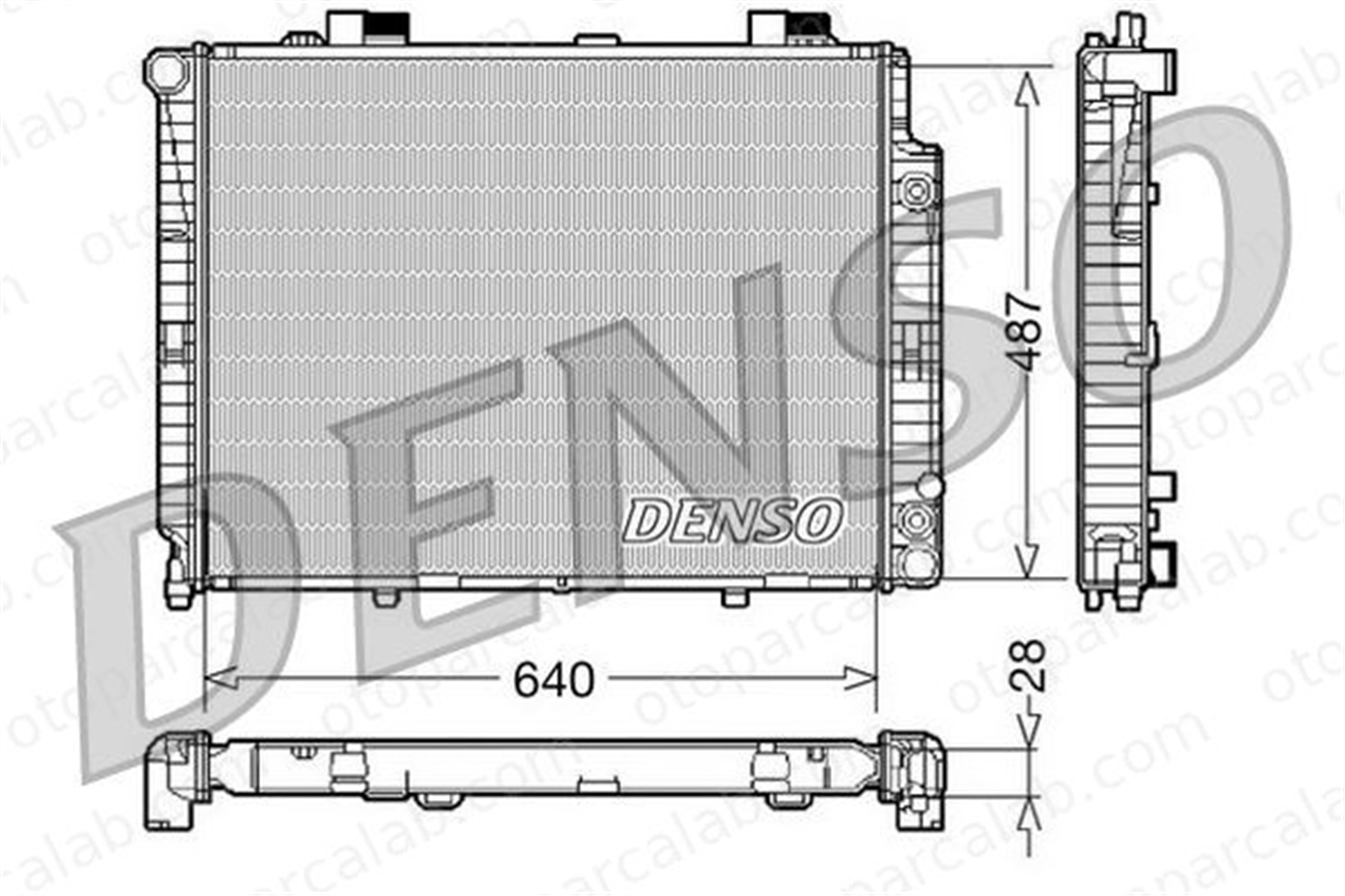 DENSO DRM17088 Su Radyatörü MERCEDES-BENZ E-SERISI E-SERISI T-Model DRM17088 2105002803