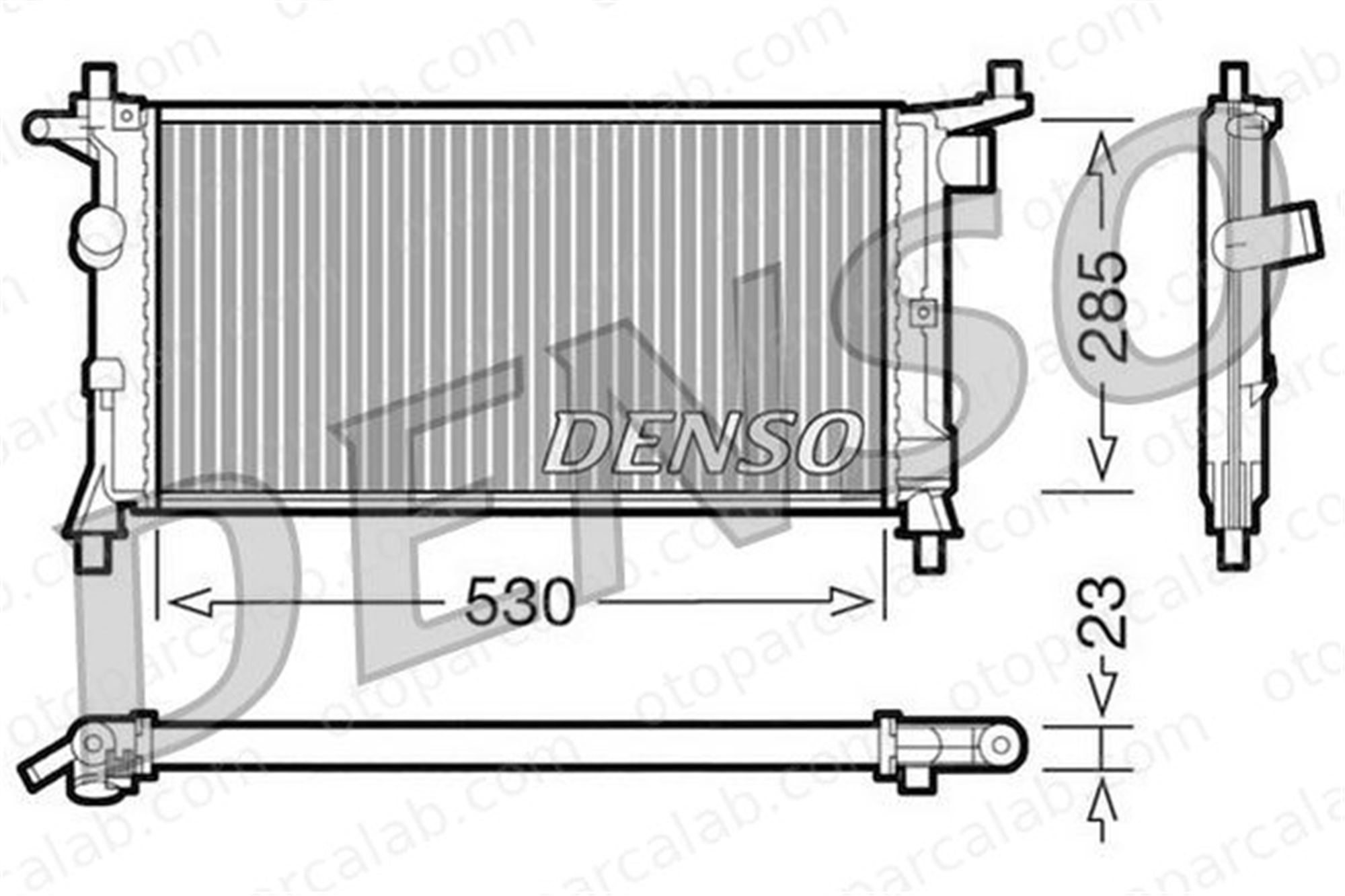DENSO DRM20037 Su Radyatörü OPEL CORSA B TIGRA 1300149 90410047