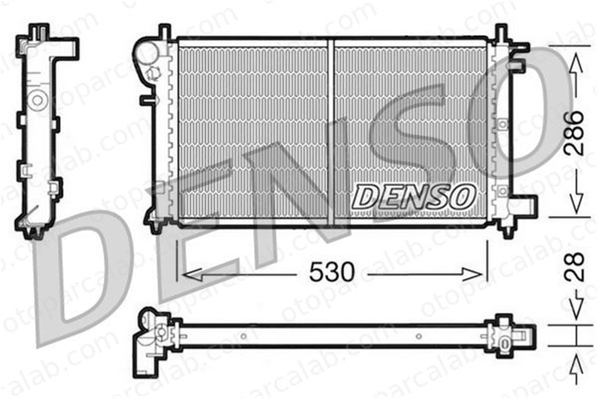 DENSO DRM21003 Su Radyatörü PEUGEOT 106 I DRM21003 1301V1