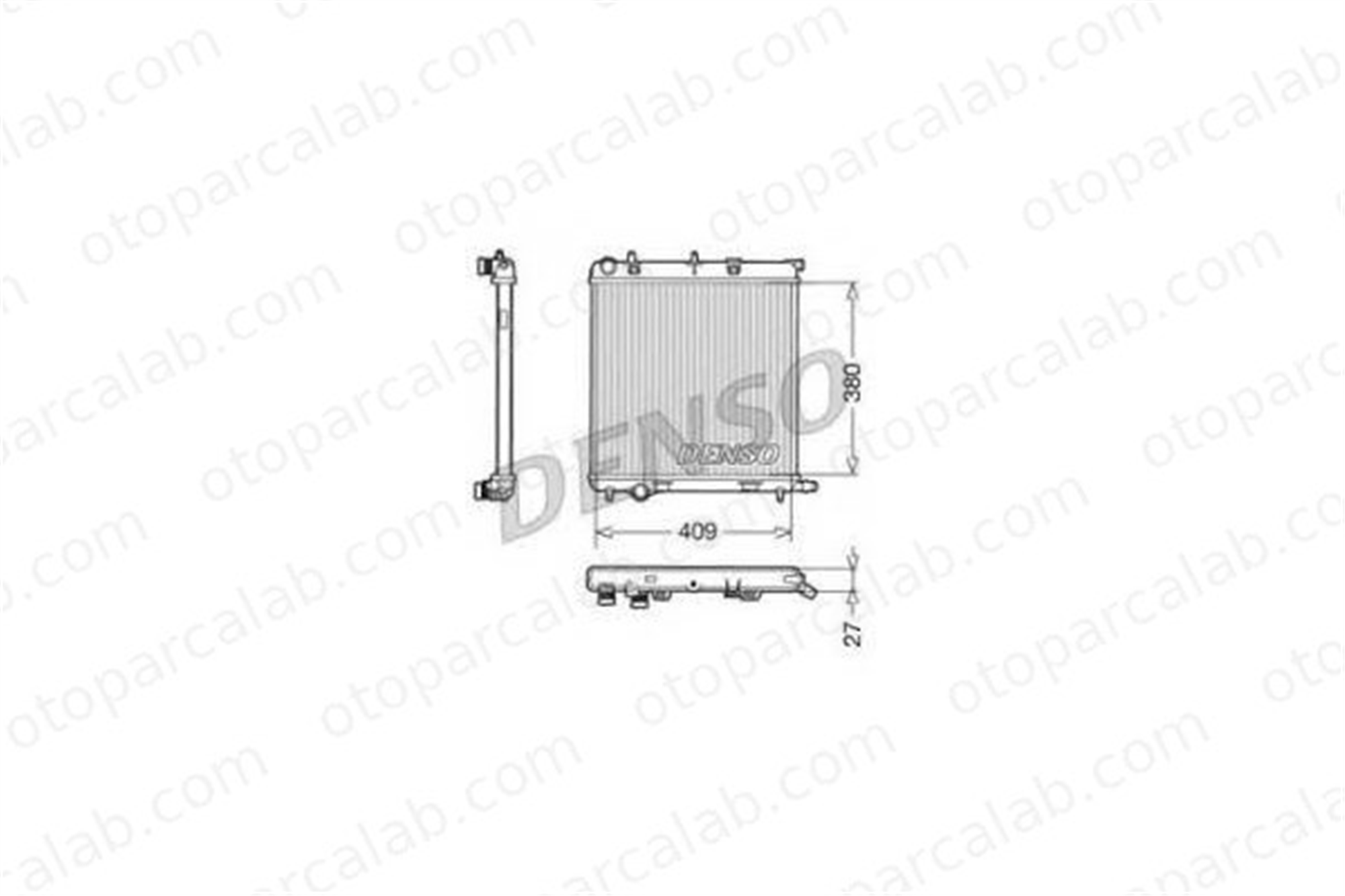 DENSO DRM21026 Su Radyatörü CITROËN C3 I C2 DRM21026 1301M6
