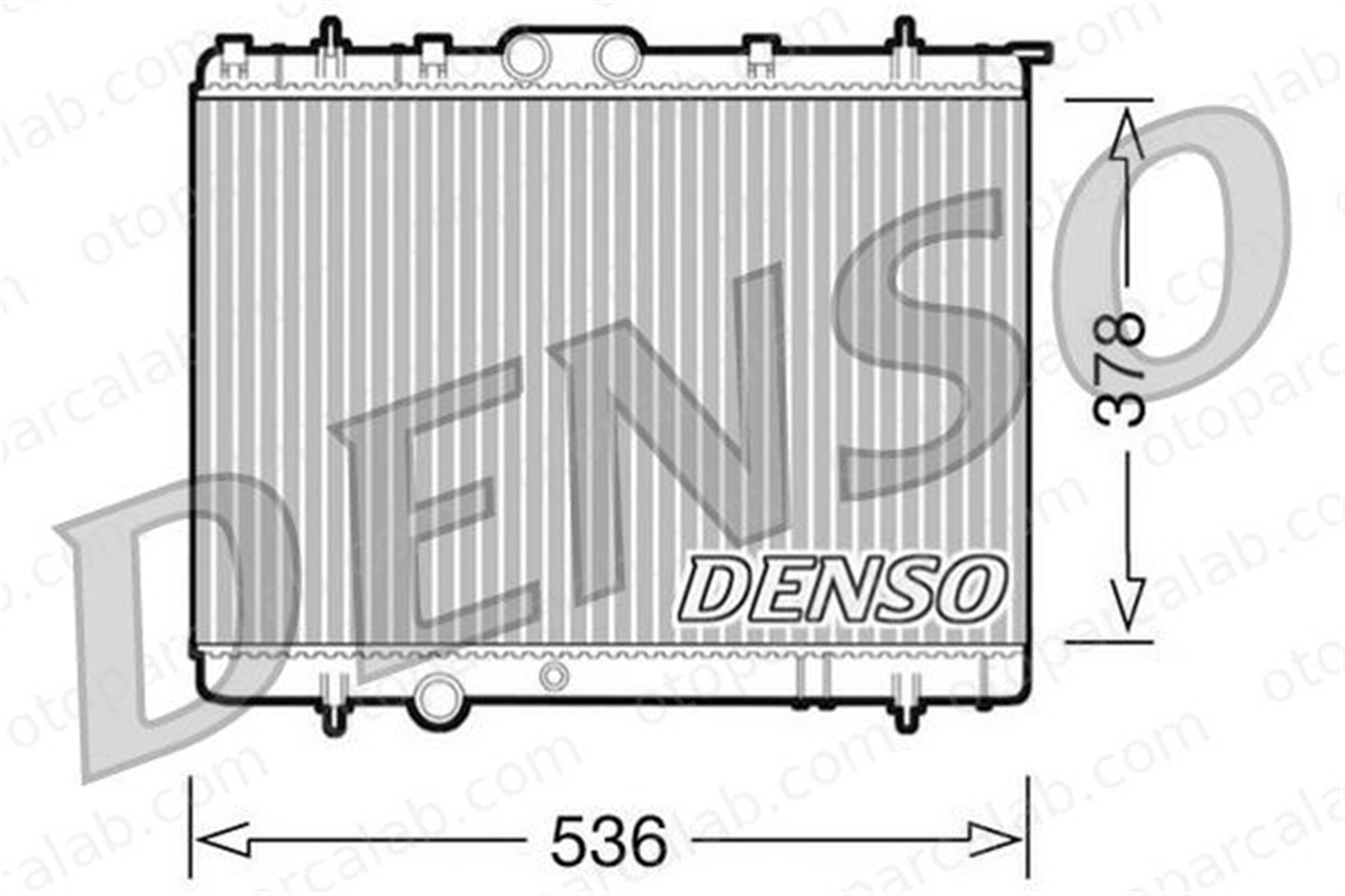 DENSO DRM21030 Su Radyatörü CITROËN BERLINGO / BERLINGO FIRST Kasa/büyük limuzin BERLINGO / BERLINGO FIRST MPV DRM21030 133086