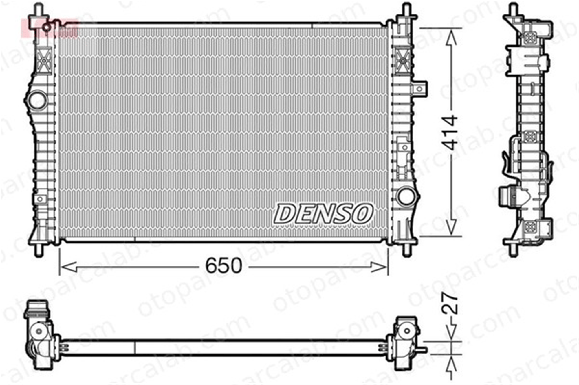 DENSO DRM21104 Su Radyatörü PEUGEOT 308 II 308 SW II DRM21104 1609961580