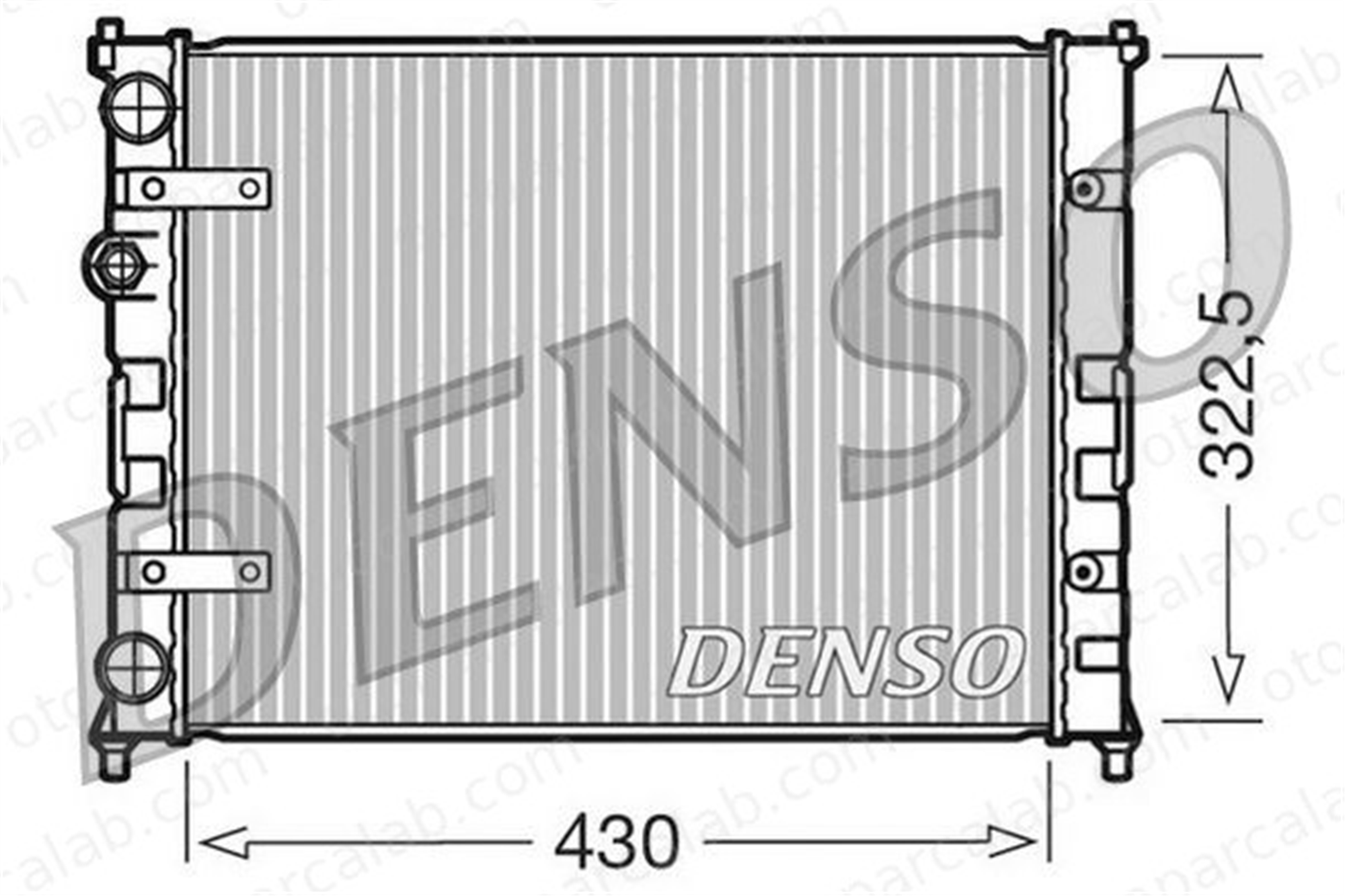 DENSO DRM26007 Su Radyatörü SEAT CORDOBA IBIZA II DRM26007 6K0121253C