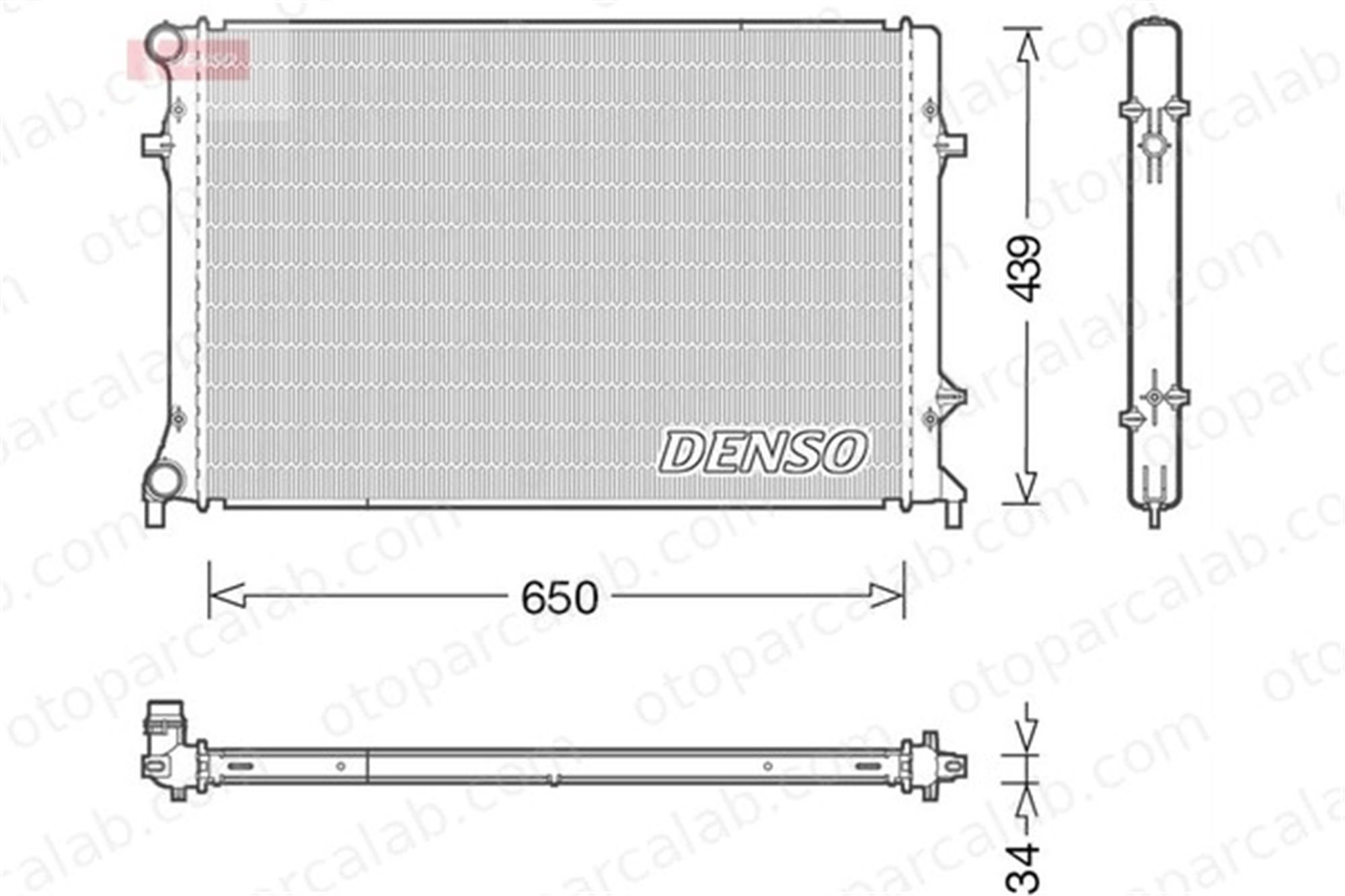 DENSO DRM32042 Su Radyatörü VW EOS AUDI A3 DRM32042 1K0121251K