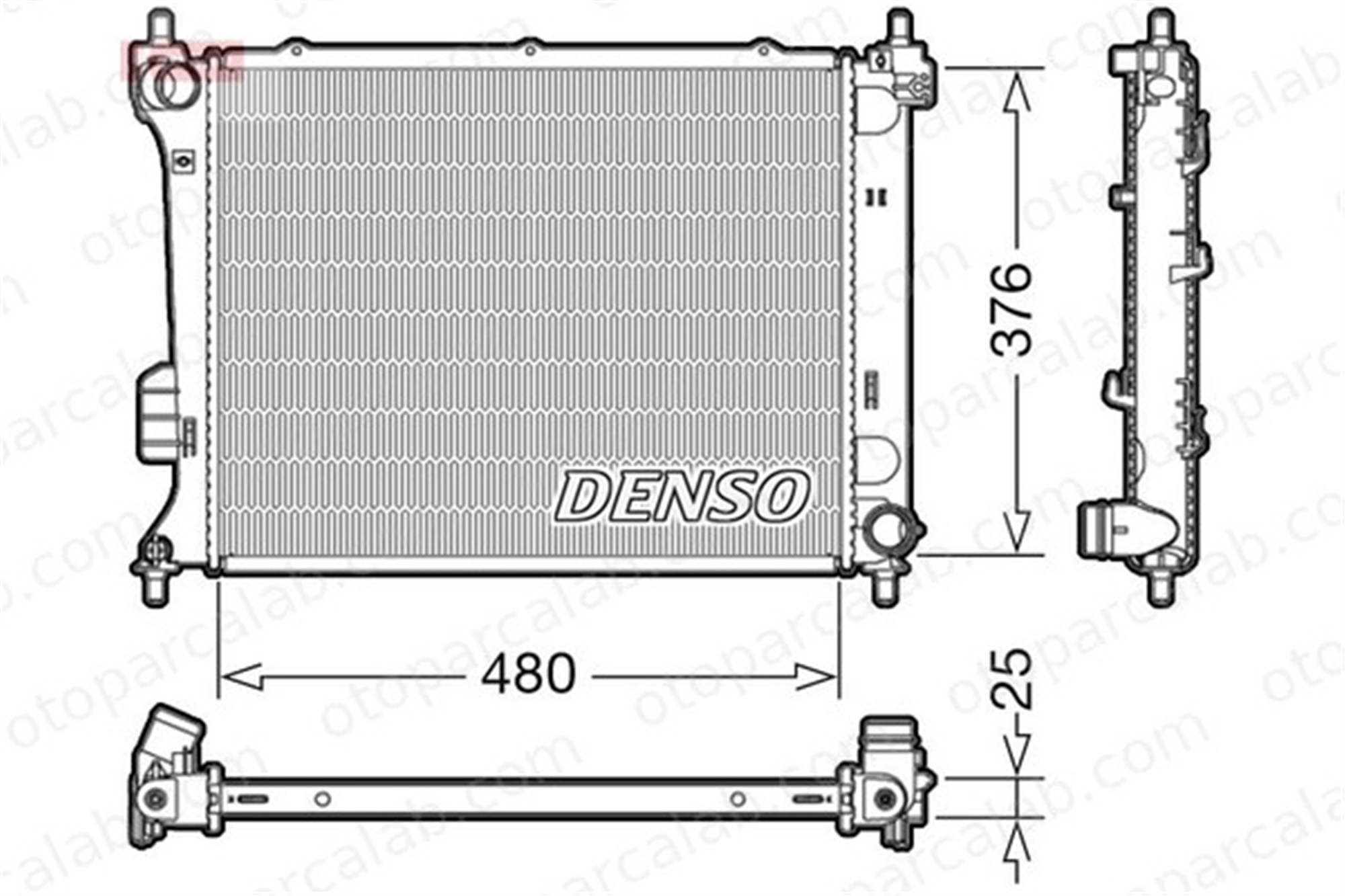 DENSO DRM41011 Su Radyatörü HYUNDAI i20 I DRM41011 253101J200