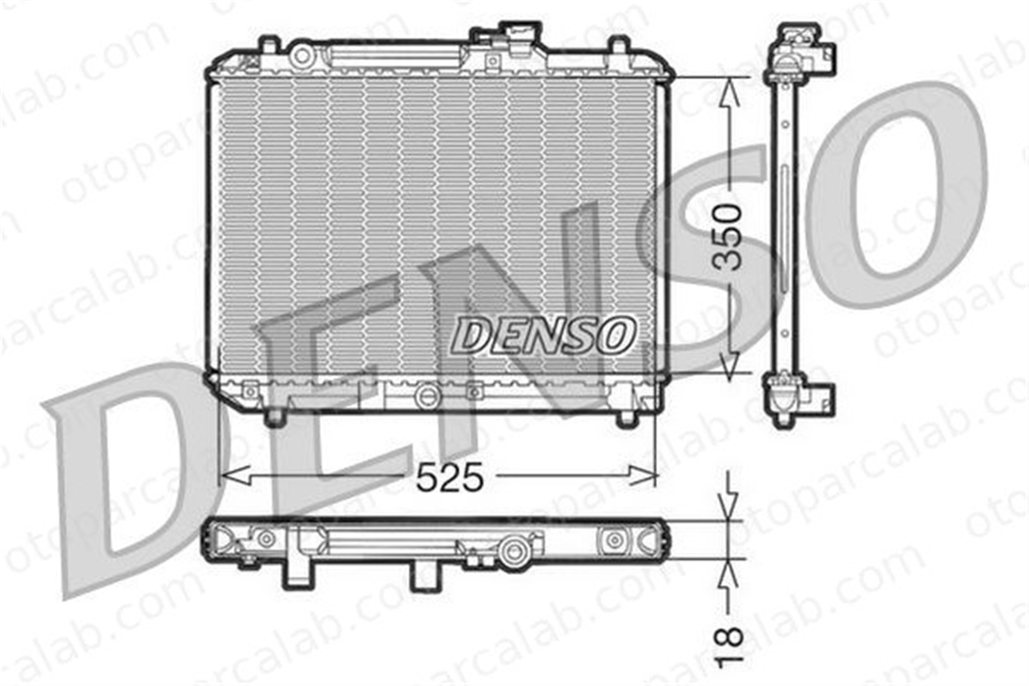 DENSO DRM47001 Su Radyatörü SUZUKI BALENO Station wagon BALENO DRM47001 1770060G01