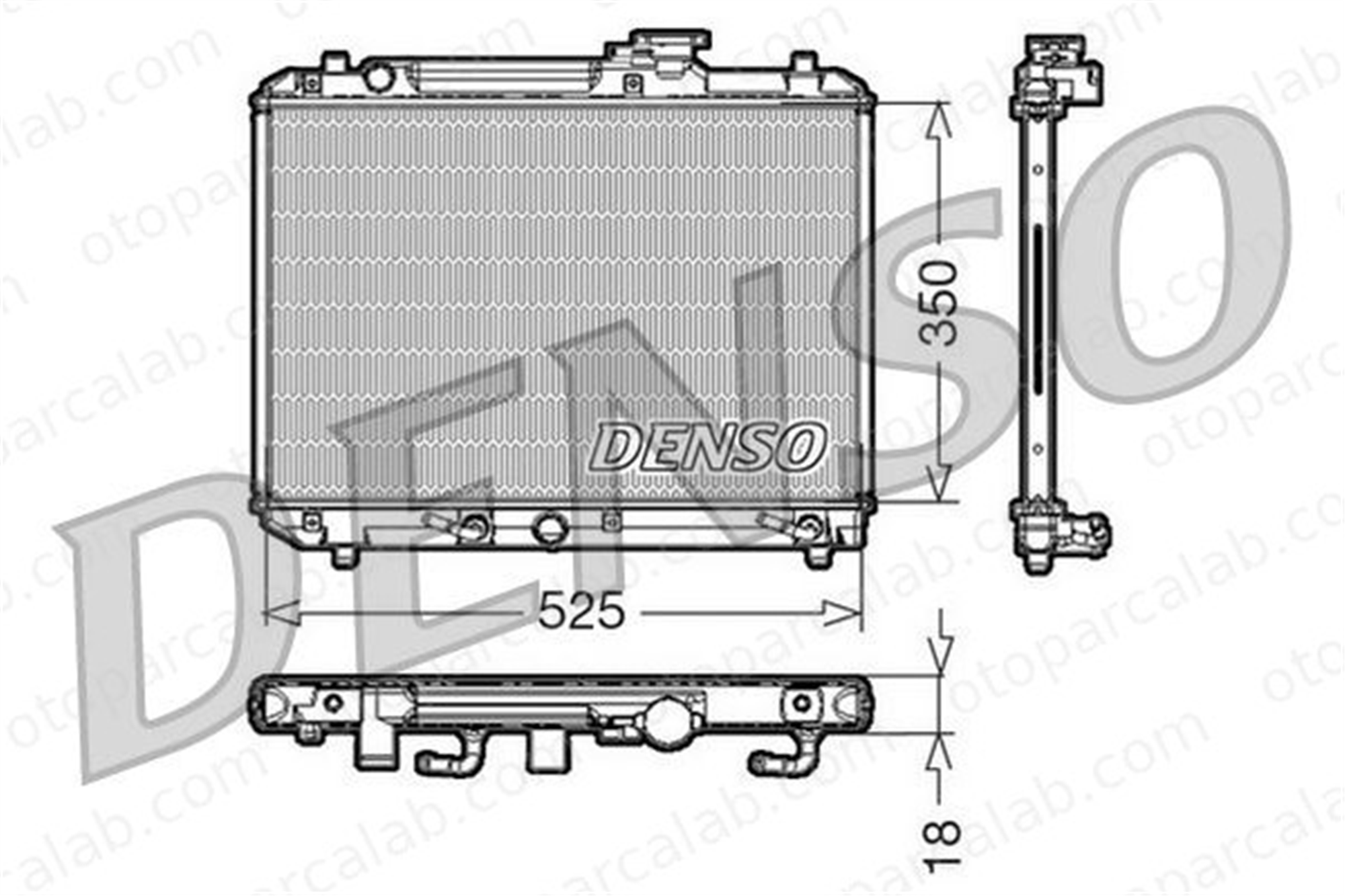 DENSO DRM47002 Su Radyatörü SUZUKI BALENO Station wagon BALENO DRM47002 1770060G11