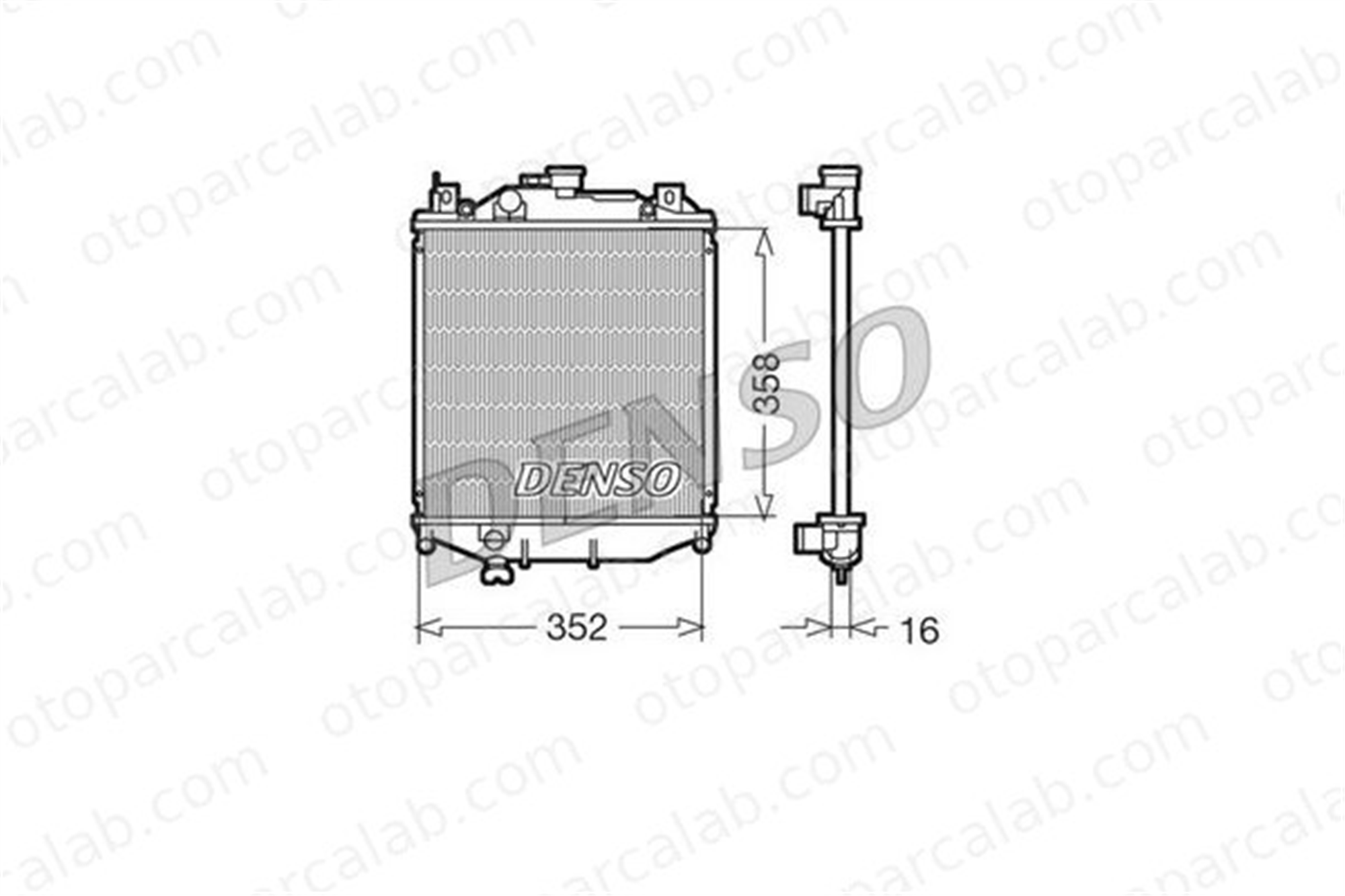 DENSO DRM47005 Su Radyatörü SUZUKI SWIFT II Hatchback SWIFT Cabrio DRM47005 1770060820
