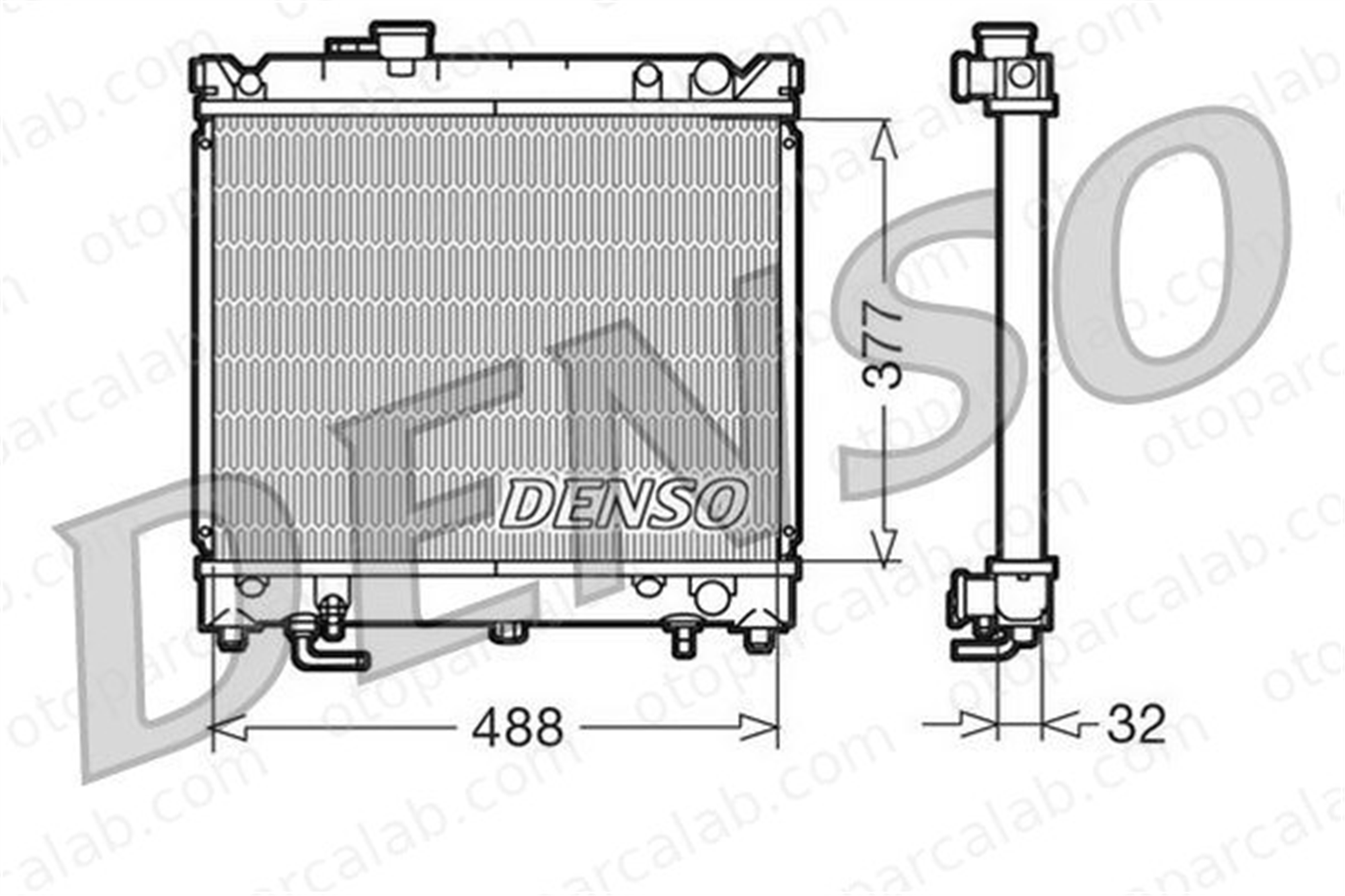 DENSO DRM47010 Su Radyatörü SUZUKI VITARA VITARA Cabrio DRM47010 1770060A11