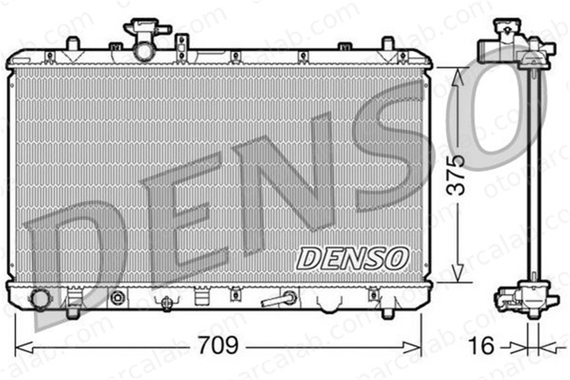 DENSO DRM47024 Su Radyatörü SUZUKI SX4 SX4 Sedan DRM47024 1770079J10