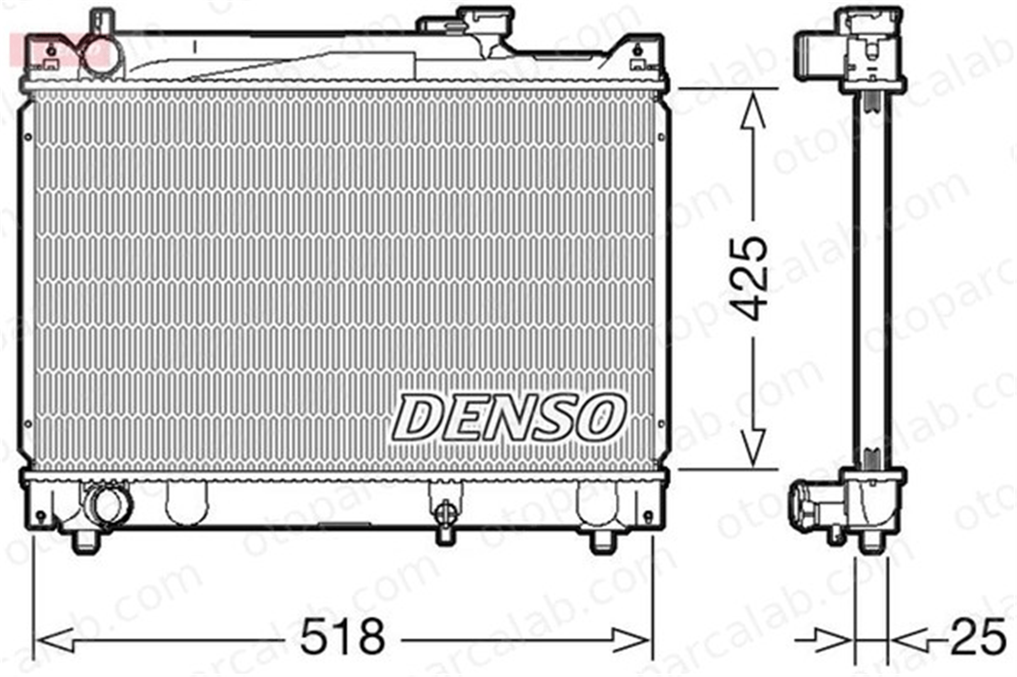DENSO DRM47030 Su Radyatörü SUZUKI VITARA GRAND VITARA I DRM47030 1770065D01000