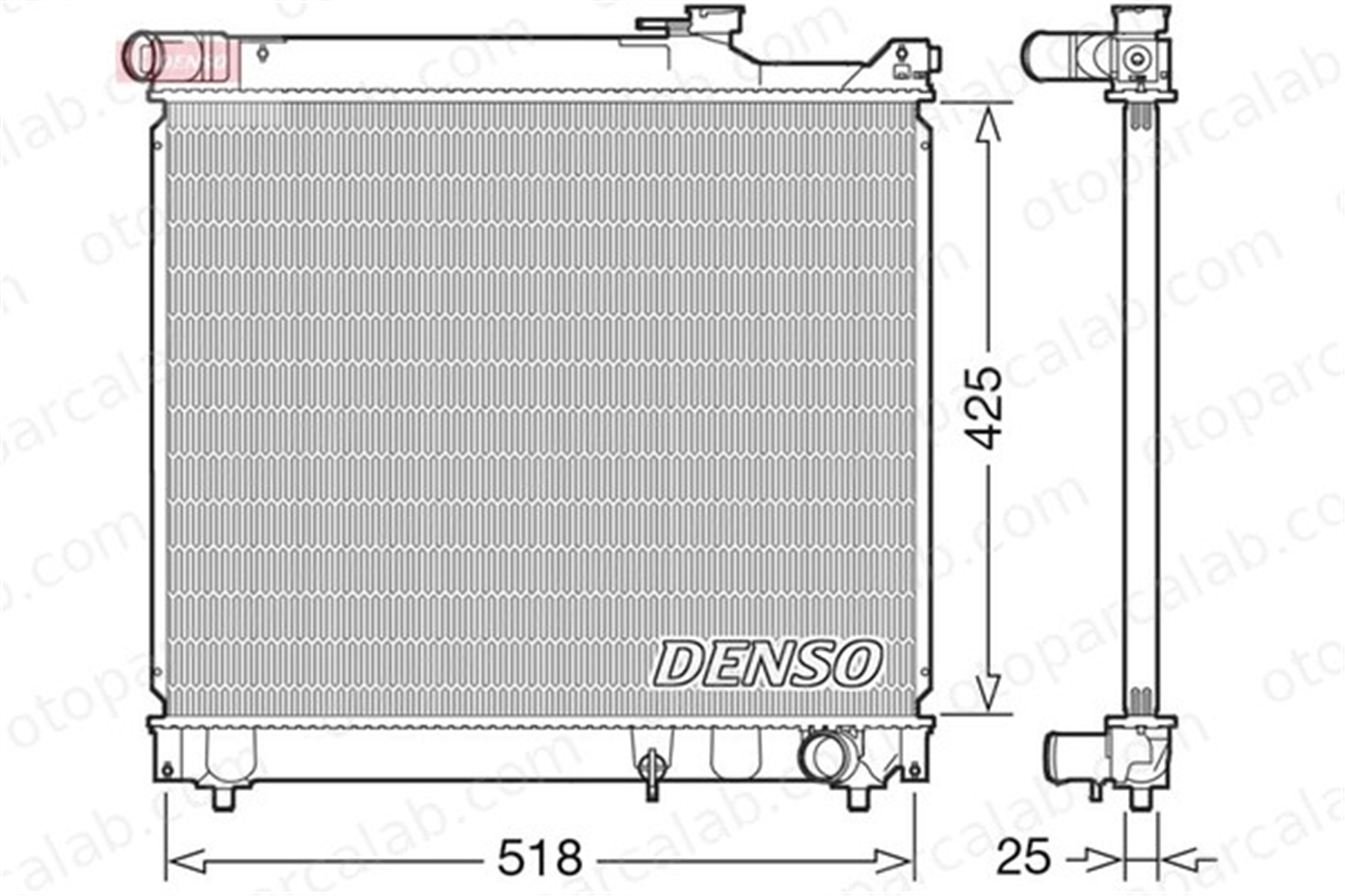 DENSO DRM47037 Su Radyatörü SUZUKI VITARA GRAND VITARA I DRM47037 1770078E20