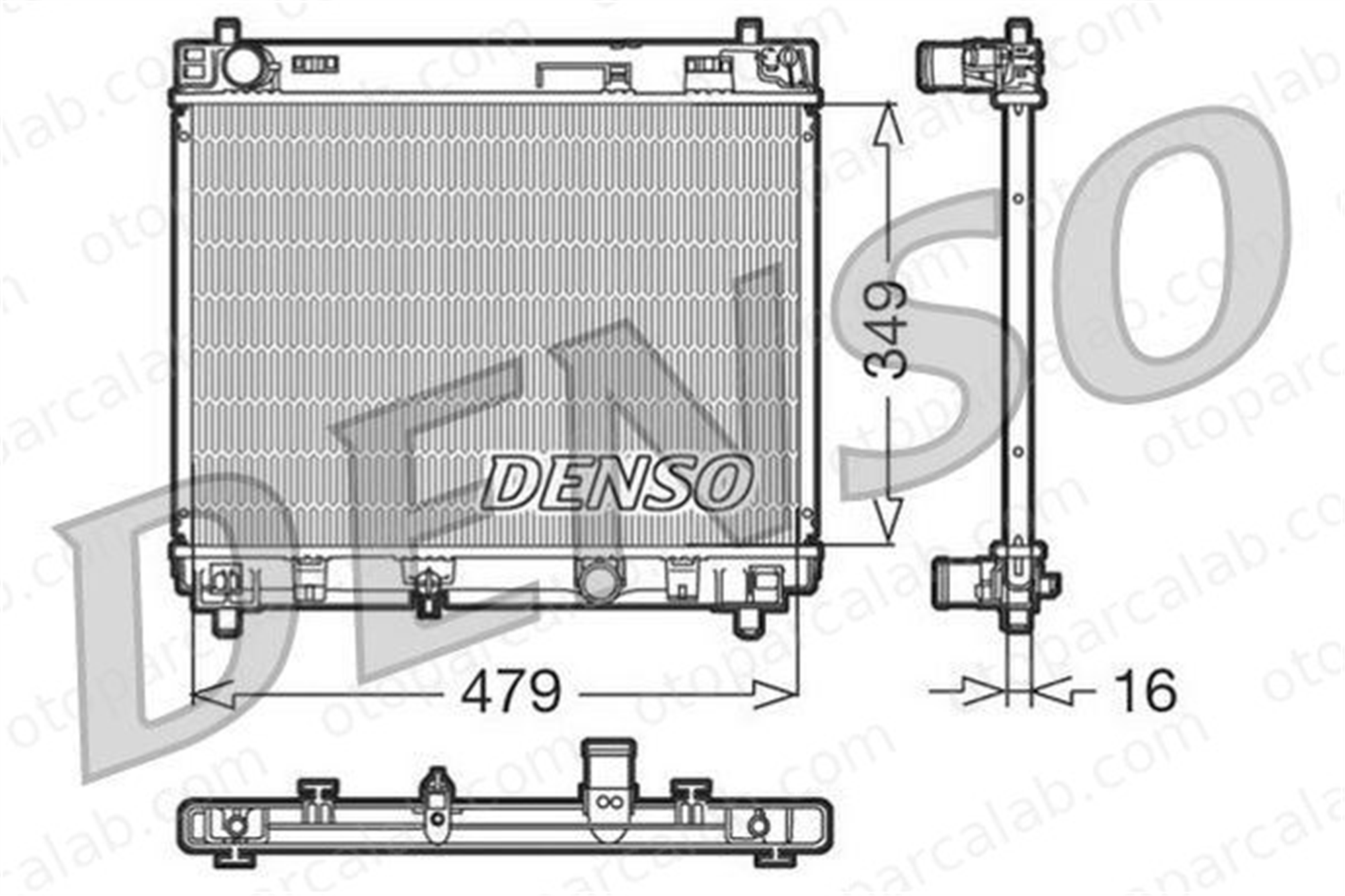 DENSO DRM50004 Su Radyatörü TOYOTA YARIS 164000N050
