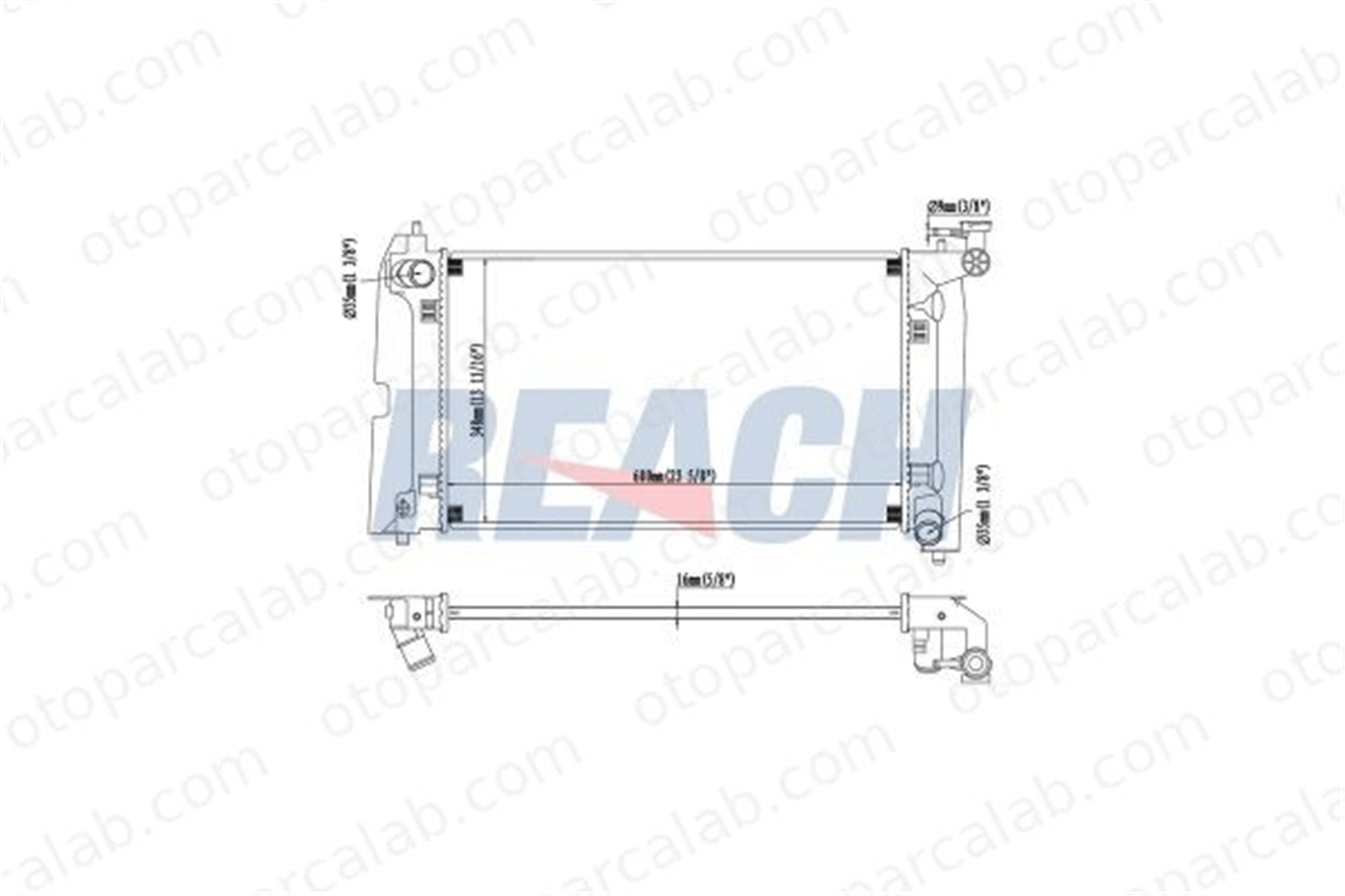 DENSO DRM50010 Su Radyatörü TOYOTA COROLLA COROLLA Verso 164000D200 164000D120