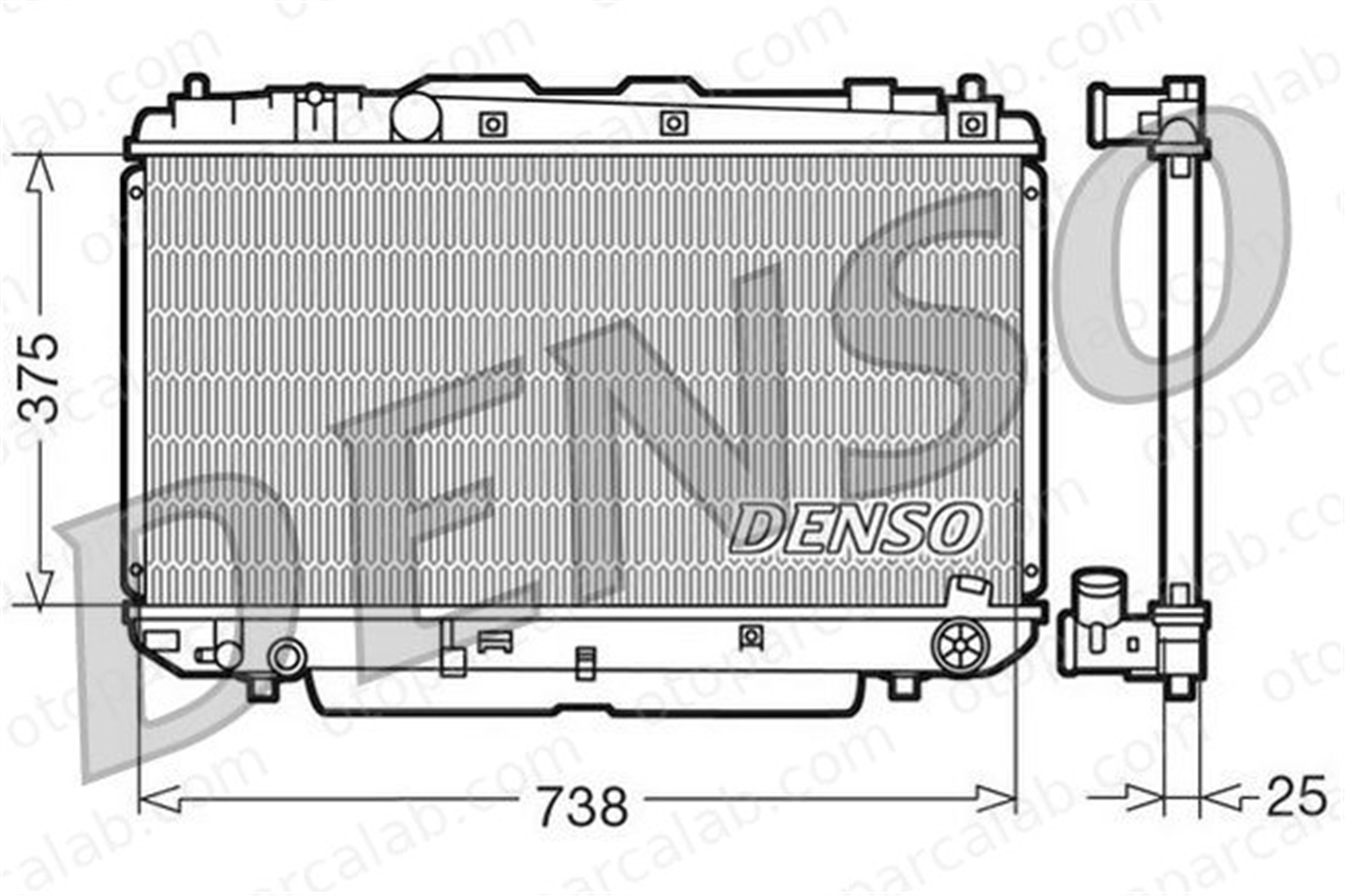 DENSO DRM50021 Su Radyatörü TOYOTA RAV 4 II DRM50021 1640027060