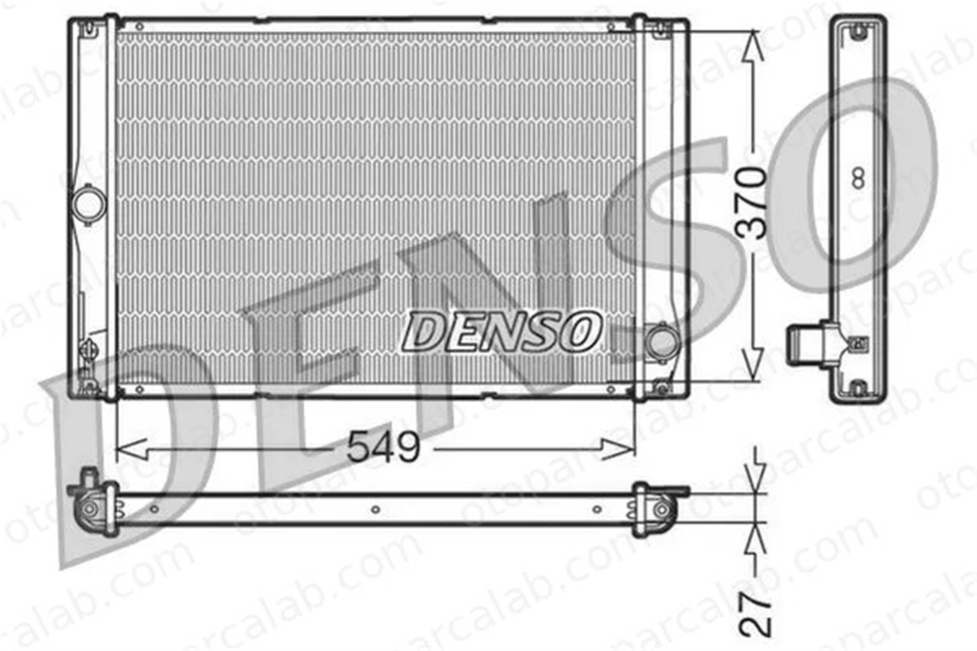 DENSO DRM50023 Su Radyatörü TOYOTA AURIS COROLLA Sedan 164000N060