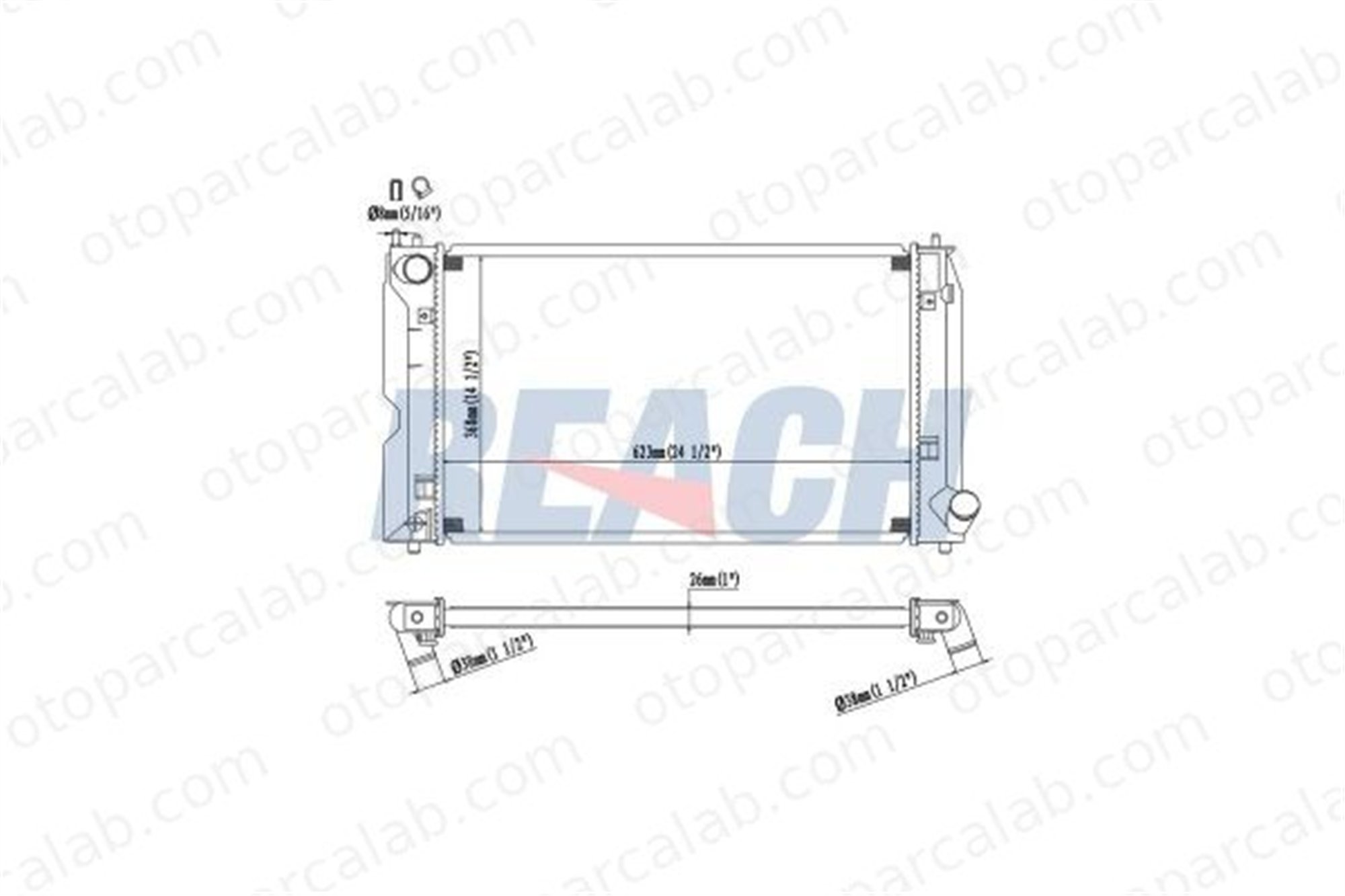 DENSO DRM50027 Su Radyatörü TOYOTA COROLLA COROLLA Sedan 164000G031 164000G020