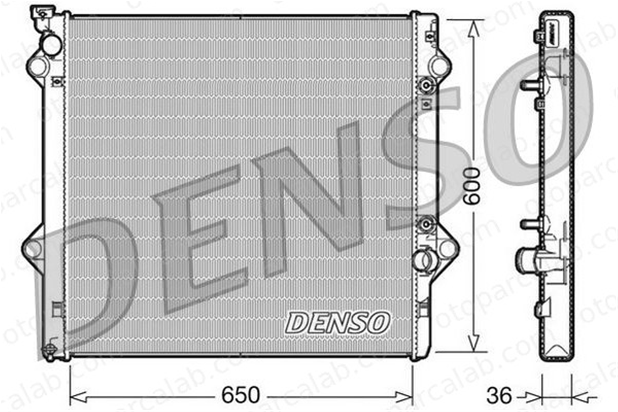 DENSO DRM50049 Su Radyatörü TOYOTA LAND CRUISER PRADO DRM50049 1640050310
