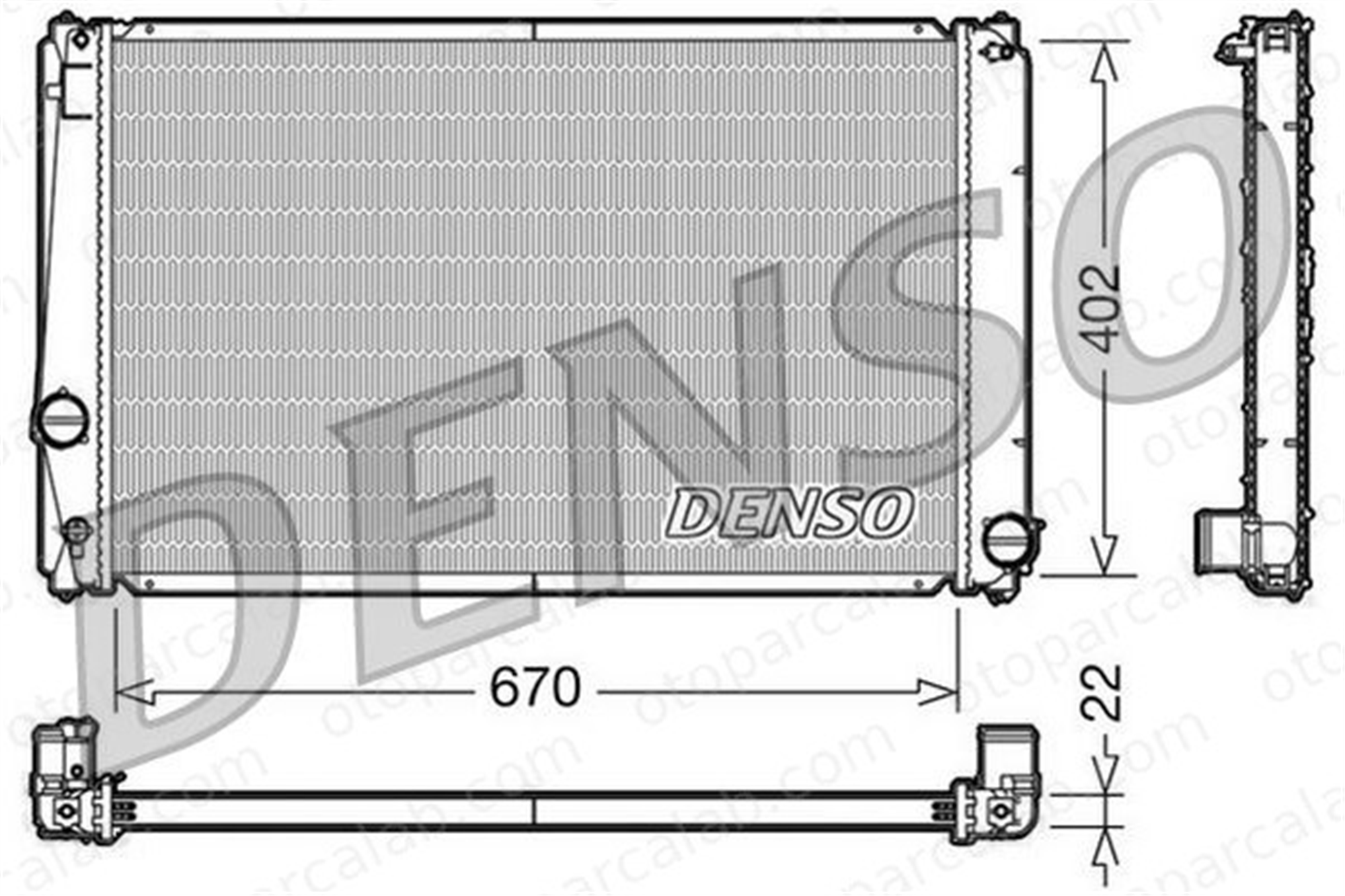 DENSO DRM50053 Su Radyatörü TOYOTA RAV 4 IV DRM50053 1640028570