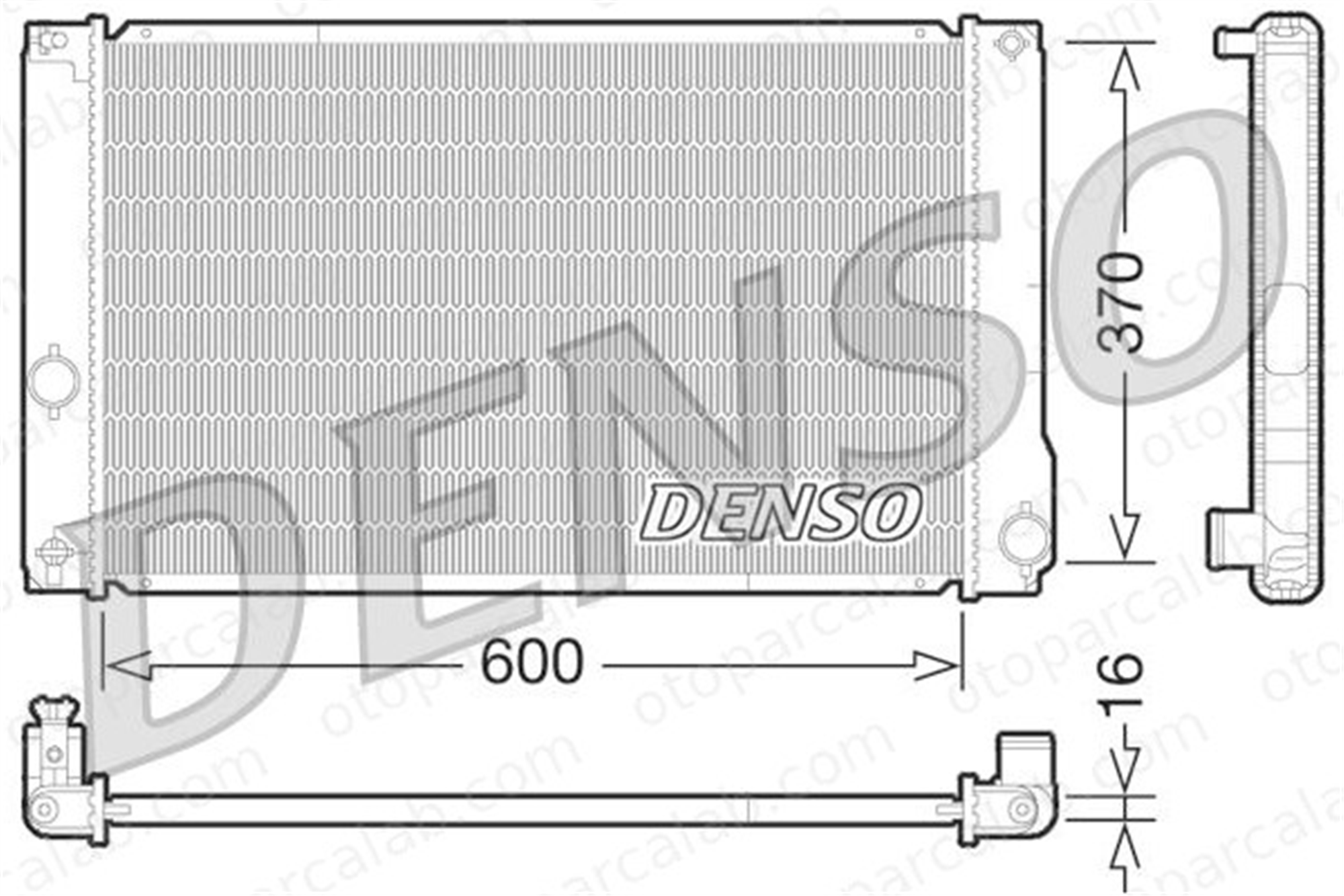 DENSO DRM50076 Su Radyatörü TOYOTA AURIS AURIS Station wagon DRM50076 164000T240