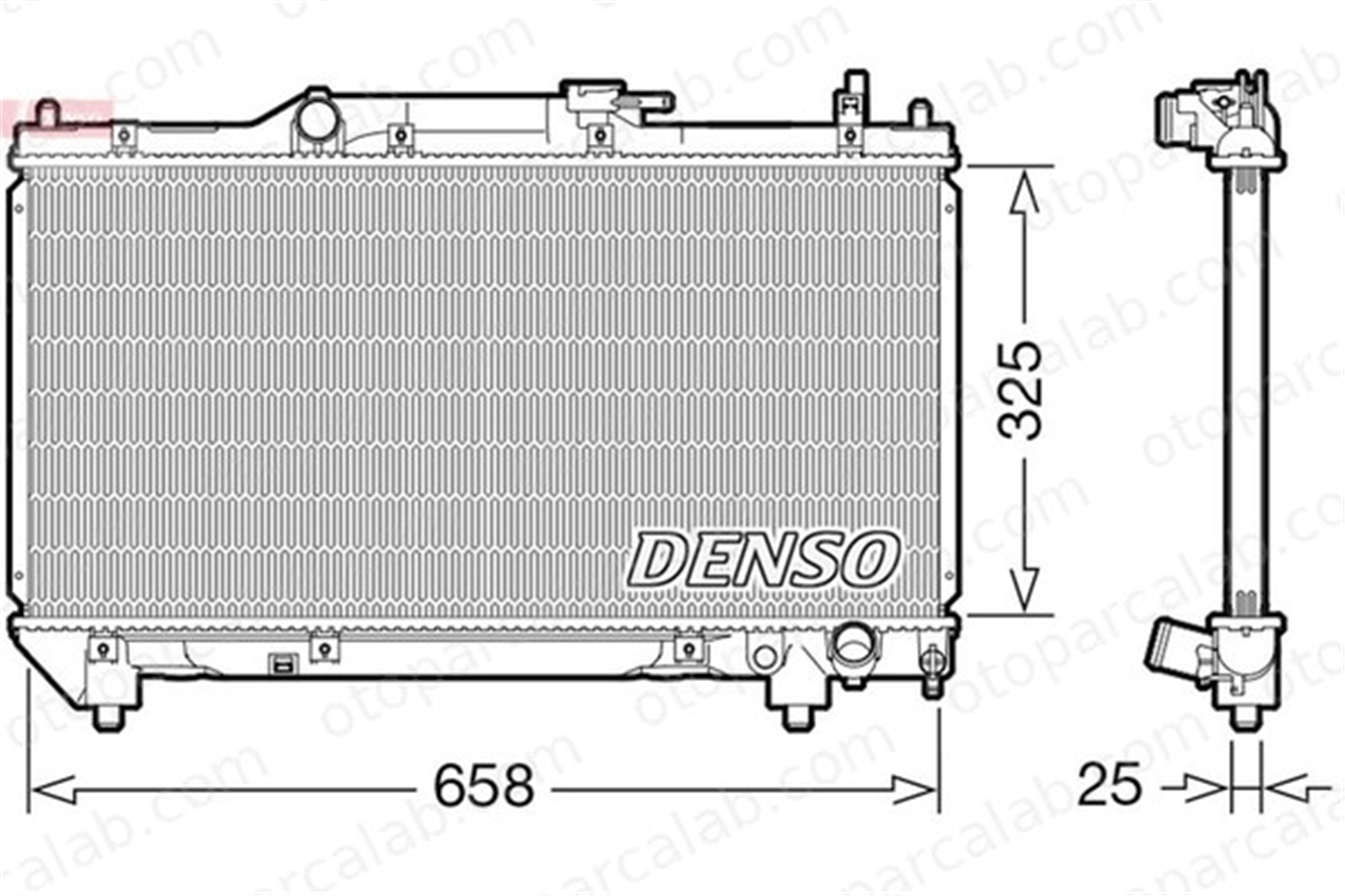 DENSO DRM50115 Su Radyatörü TOYOTA AVENSIS Station wagon AVENSIS DRM50115 1640003180