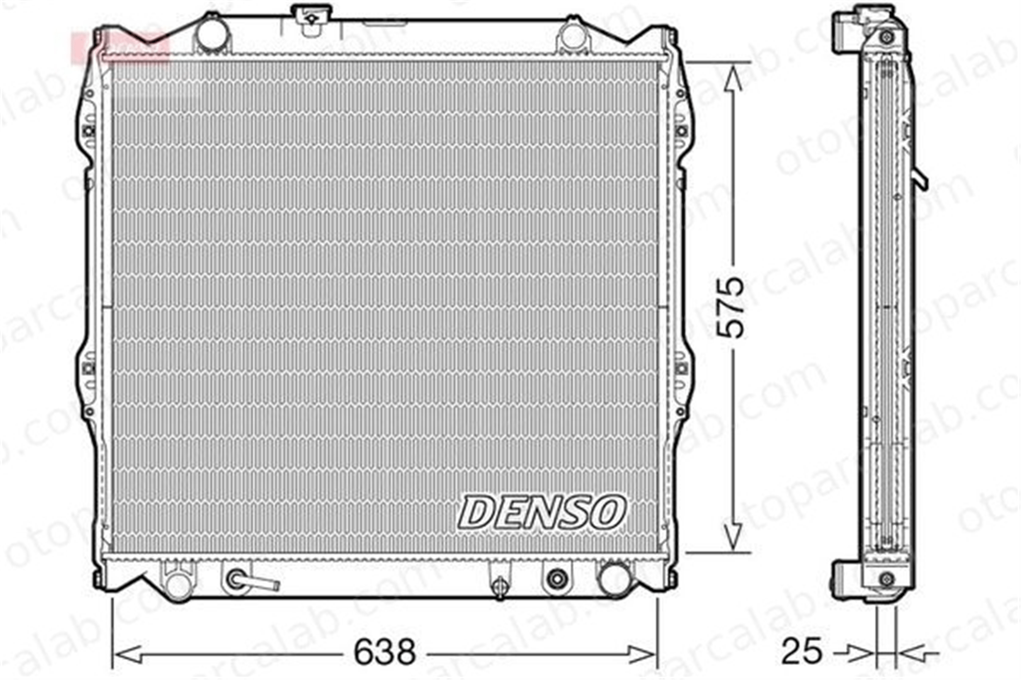 DENSO DRM50138 Su Radyatörü TOYOTA LAND CRUISER 90 DRM50138 1640067120