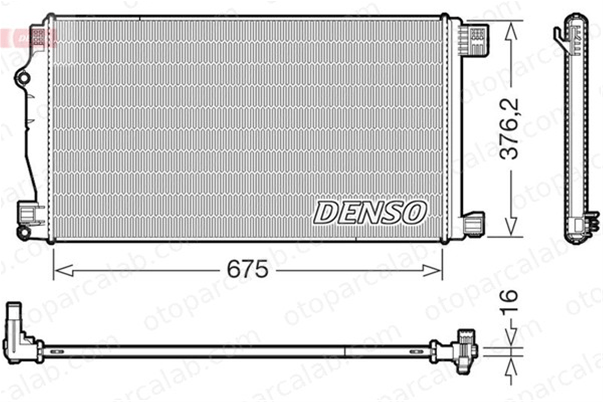 DENSO DRM50147 Su Radyatörü TOYOTA C-HR DRM50147 165500Y020