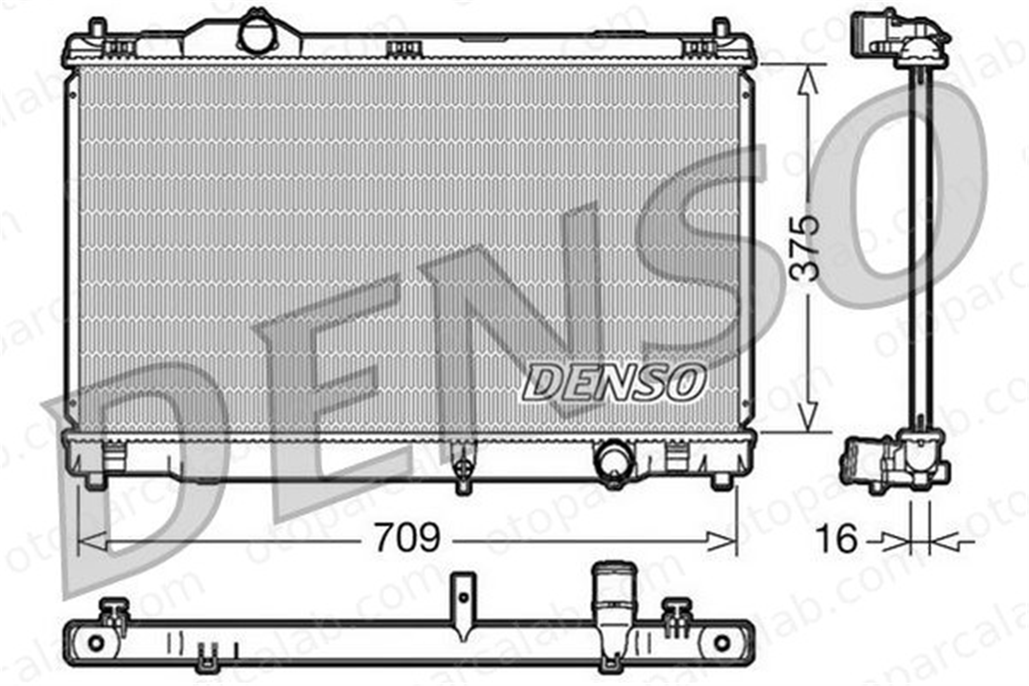 DENSO DRM51001 Su Radyatörü LEXUS IS C IS II DRM51001 1640031440