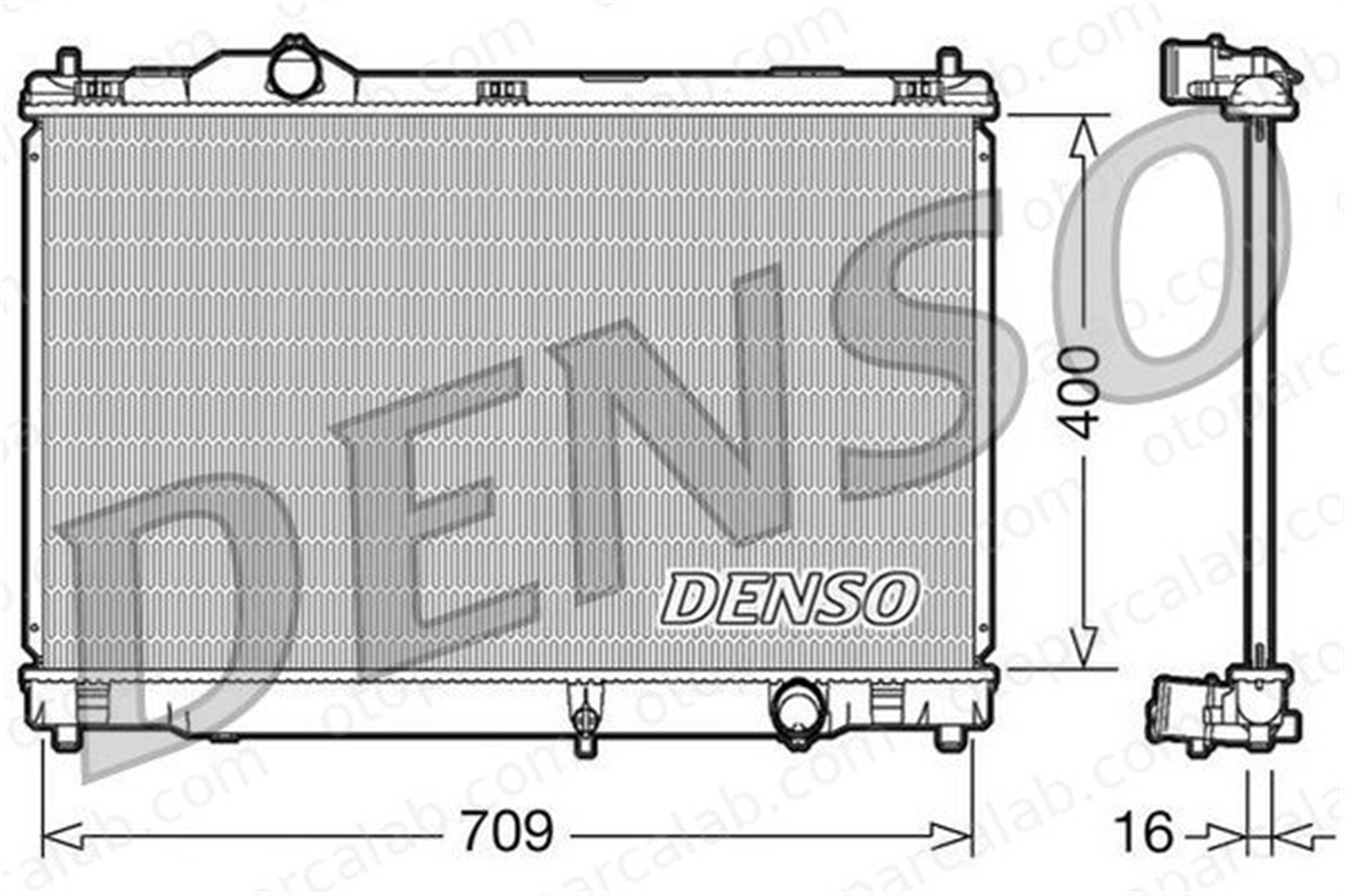 DENSO DRM51008 Su Radyatörü LEXUS GS DRM51008 1640031370