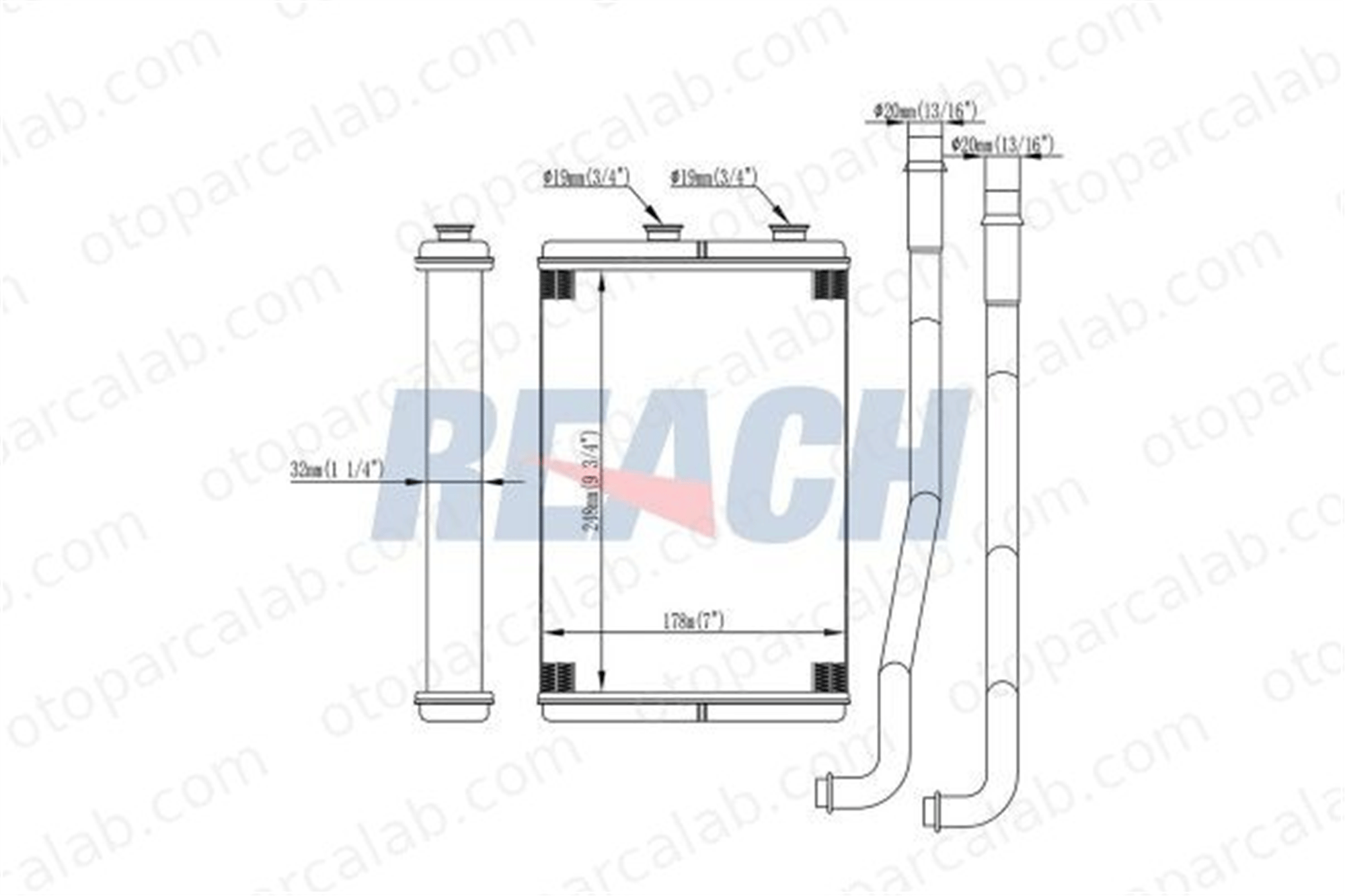 DENSO DRR07003 Kalorifer Radyatörü CITROËN C8 FIAT ULYSSE 9464420380 6448K8