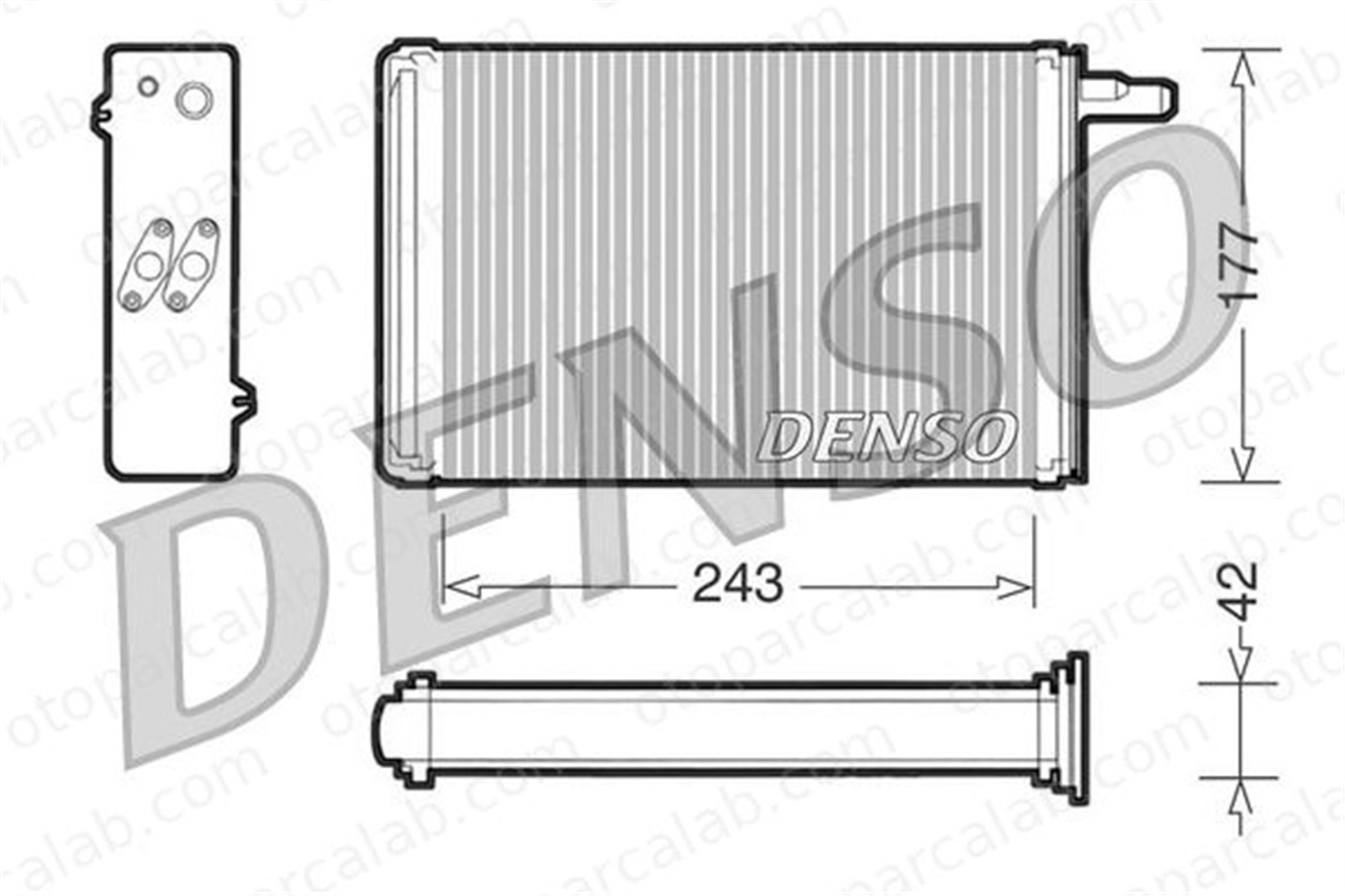 DENSO DRR09030 Kalorifer Radyatörü FIAT DUCATO Panorama DUCATO Panelvan/Van 5947797 7761840