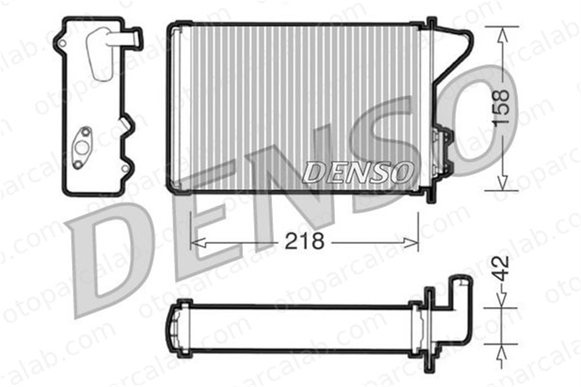 DENSO DRR09040 Kalorifer Radyatörü FIAT UNO FIORINO Kasa/büyük limuzin 40787031 5943154