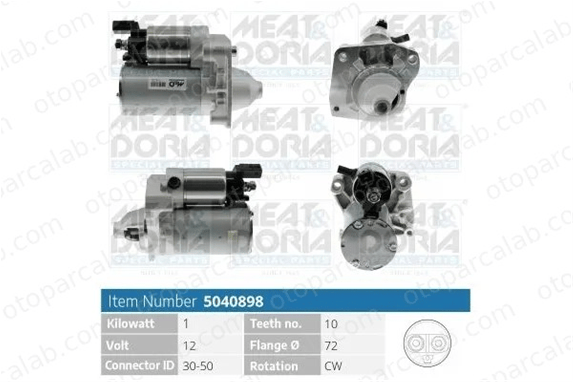 DENSO DSN1368 Marş Dinamosu CITROËN C-ELYSEE C3 II 9688477380 1608064680