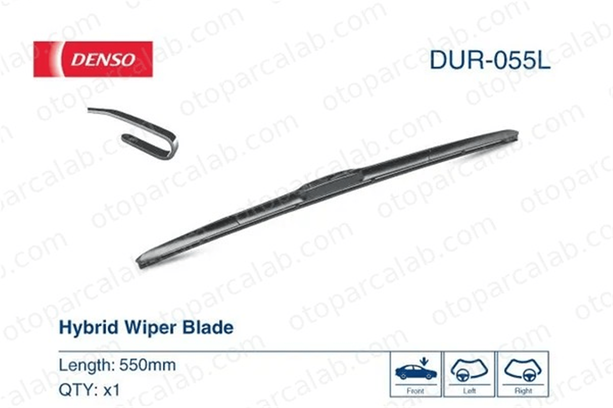 DENSO DUR055L Silecek Süpürgesi Ön Hybrid Tip 550 mm - 22 inç CITROËN AX PEUGEOT 405 I 8522271010 80233200