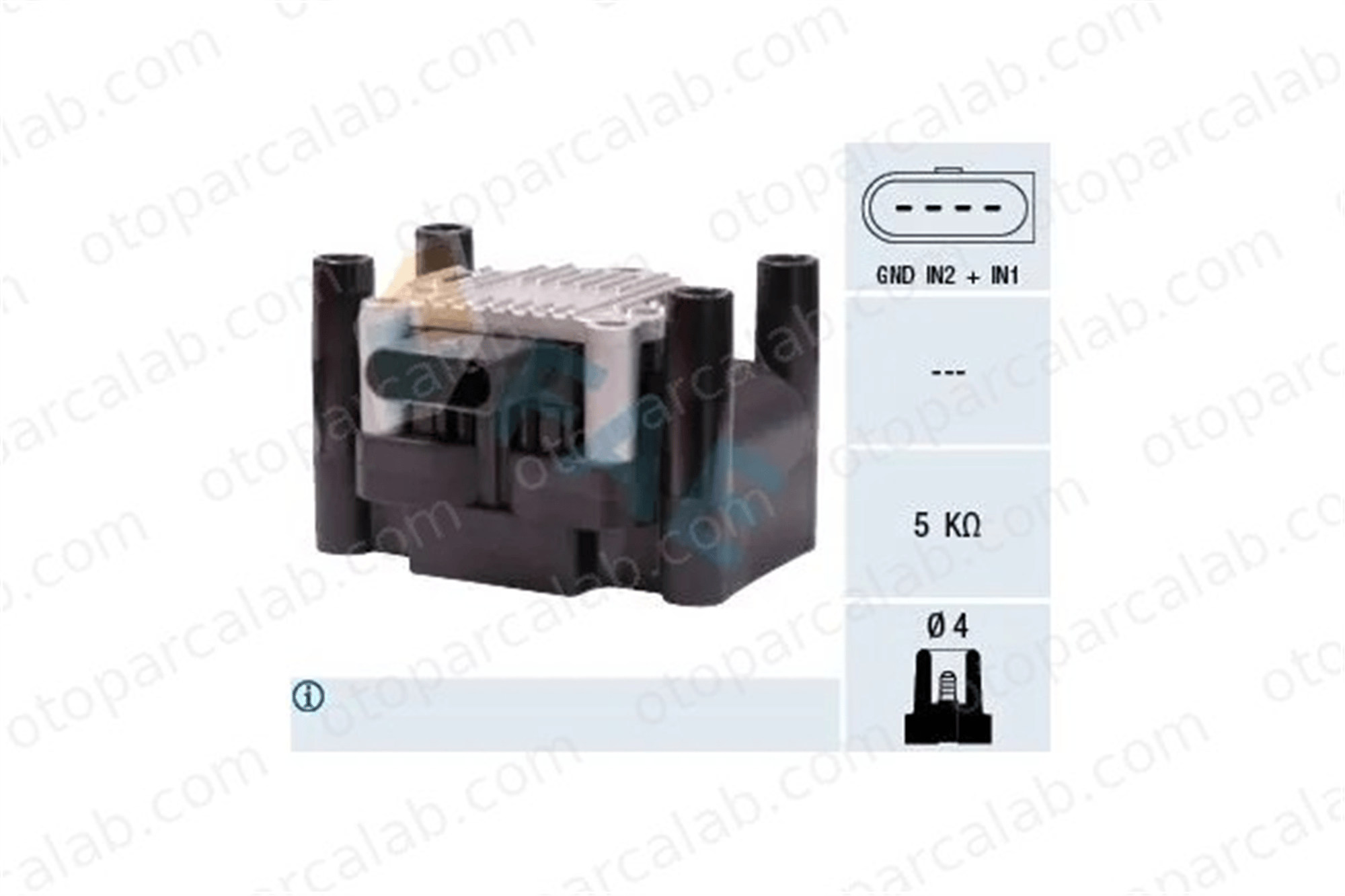 DODUCO 7461 Ateşleme Bobini VW BORA I SEAT LEON 30905106 30905106B