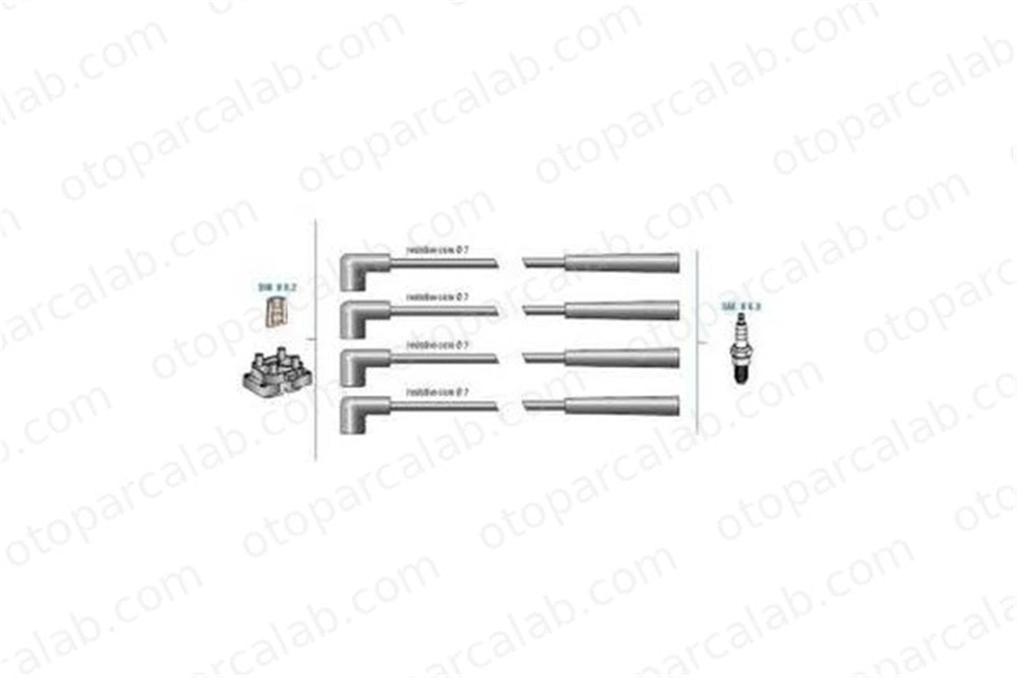 DODUCO 7673 Buji Kablosu LADA 110 111 21110370708001 21110370708000