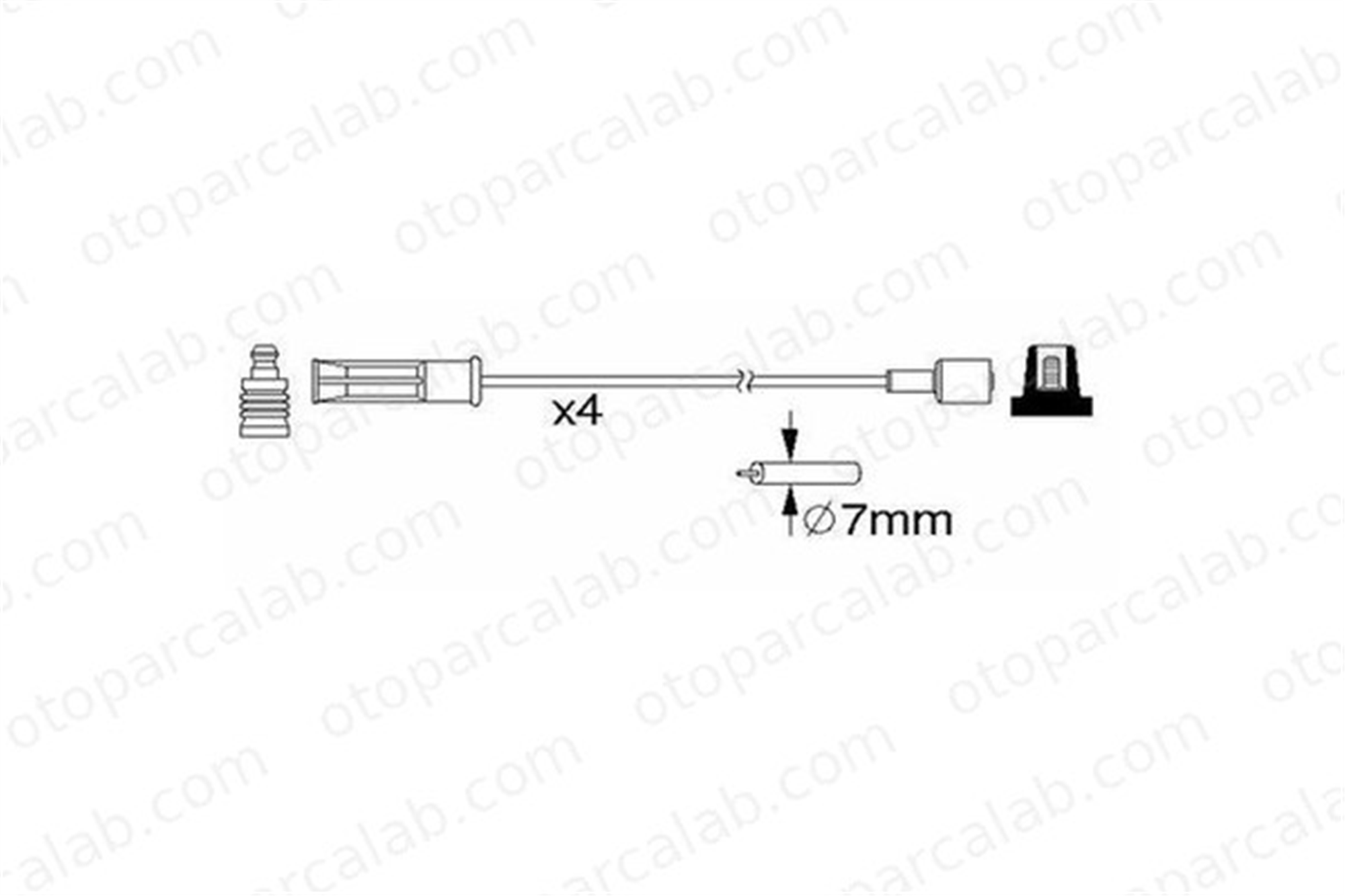 DODUCO 7681 Buji Kablosu RENAULT MEGANE I MEGANE I Classic 7700273226
