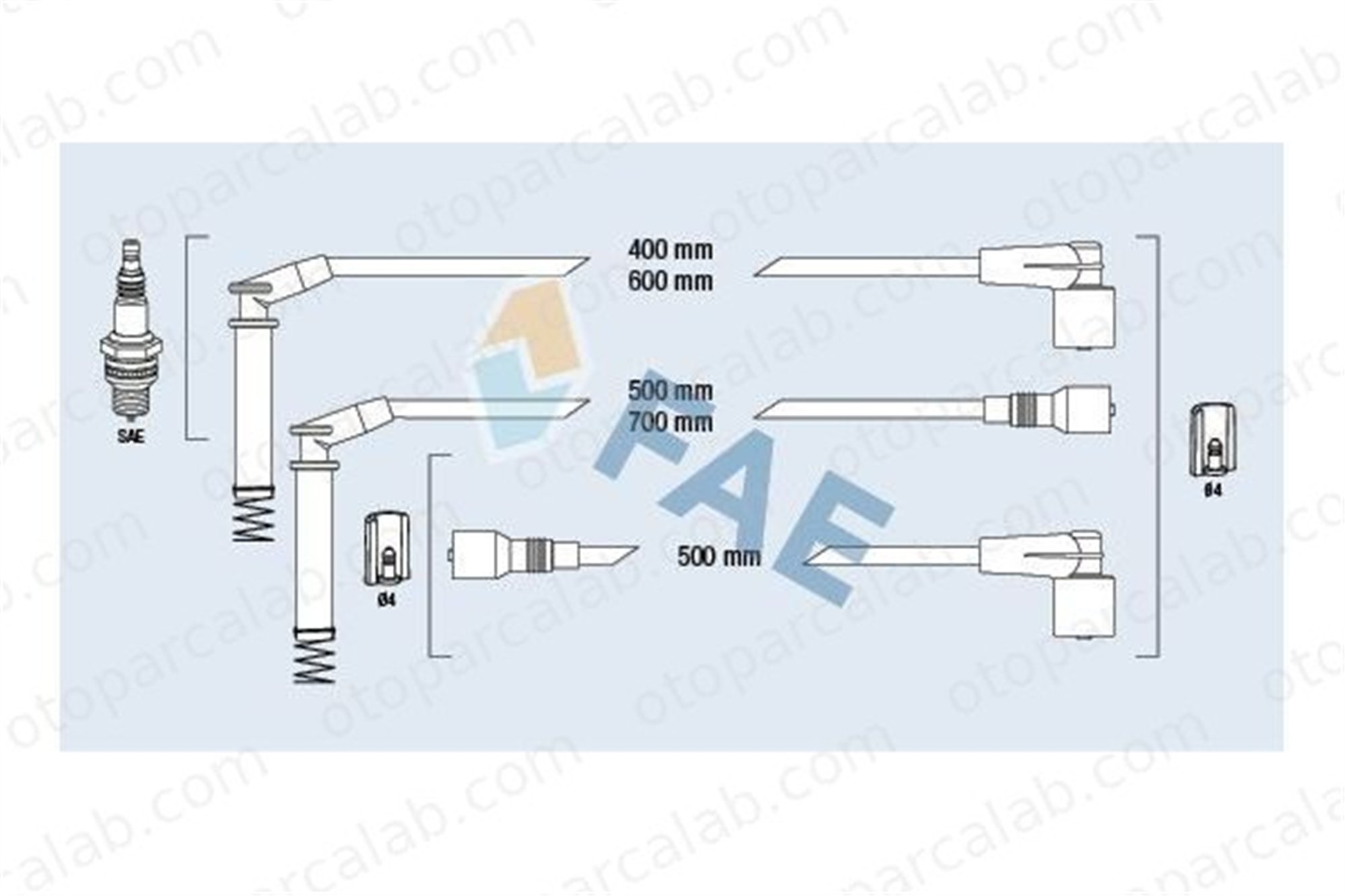 DODUCO 7819 Buji Kablosu OPEL VECTRA A VECTRA A Hatchback 1612558 90350542