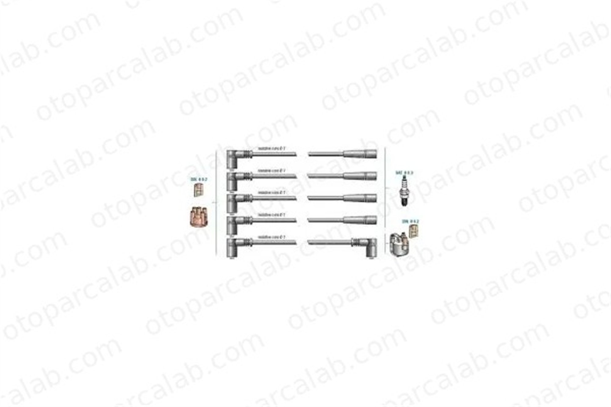 DODUCO 7845 Buji Kablosu RENAULT 19 II CLIO I 7700742835 7700749517