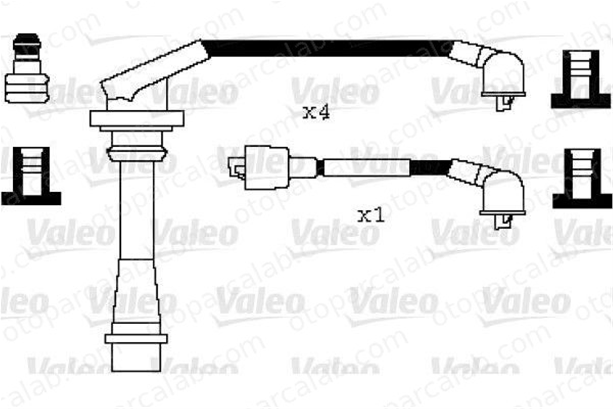 DODUCO 7847 Buji Kablosu DAIHATSU APPLAUSE I Hatchback CHARADE IV 1990187A81000 1990187120000