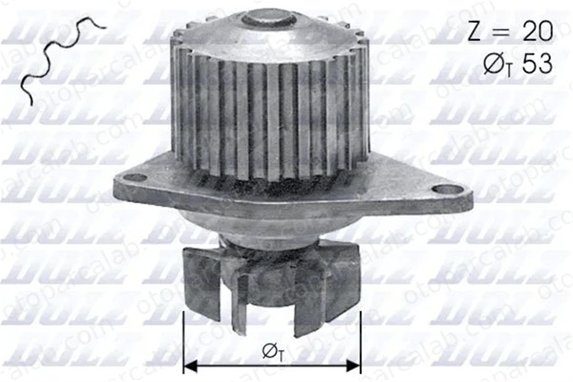 DOLZ C110 Devirdaim Su Pompası CITROËN AX PEUGEOT 205 II 1201E3 120147