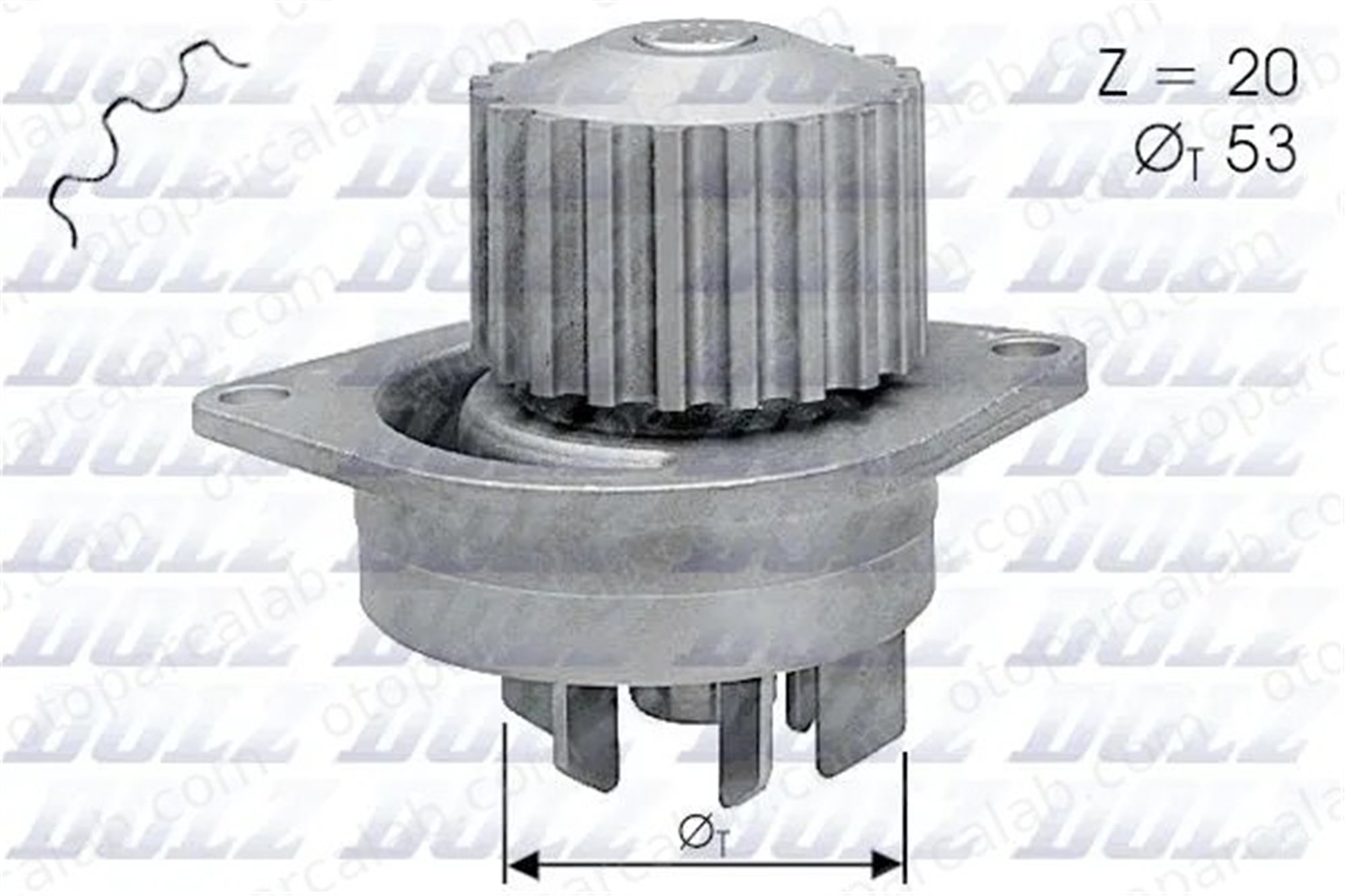 DOLZ C111 Devirdaim Su Pompası CITROËN AX PEUGEOT 205 II 1201E4 120158
