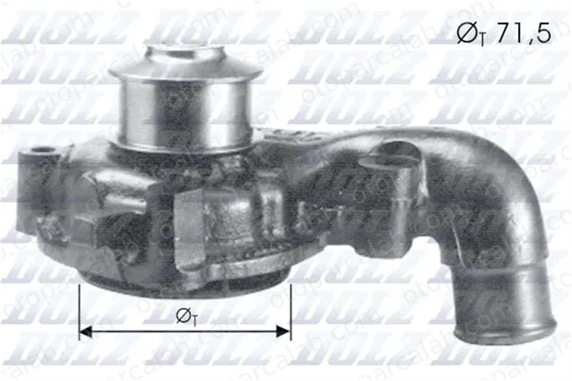DOLZ F165 Devirdaim Su Pompası FORD FIESTA Kasa/büyük limuzin FIESTA Kasa/eğik arka 1020988 1023645