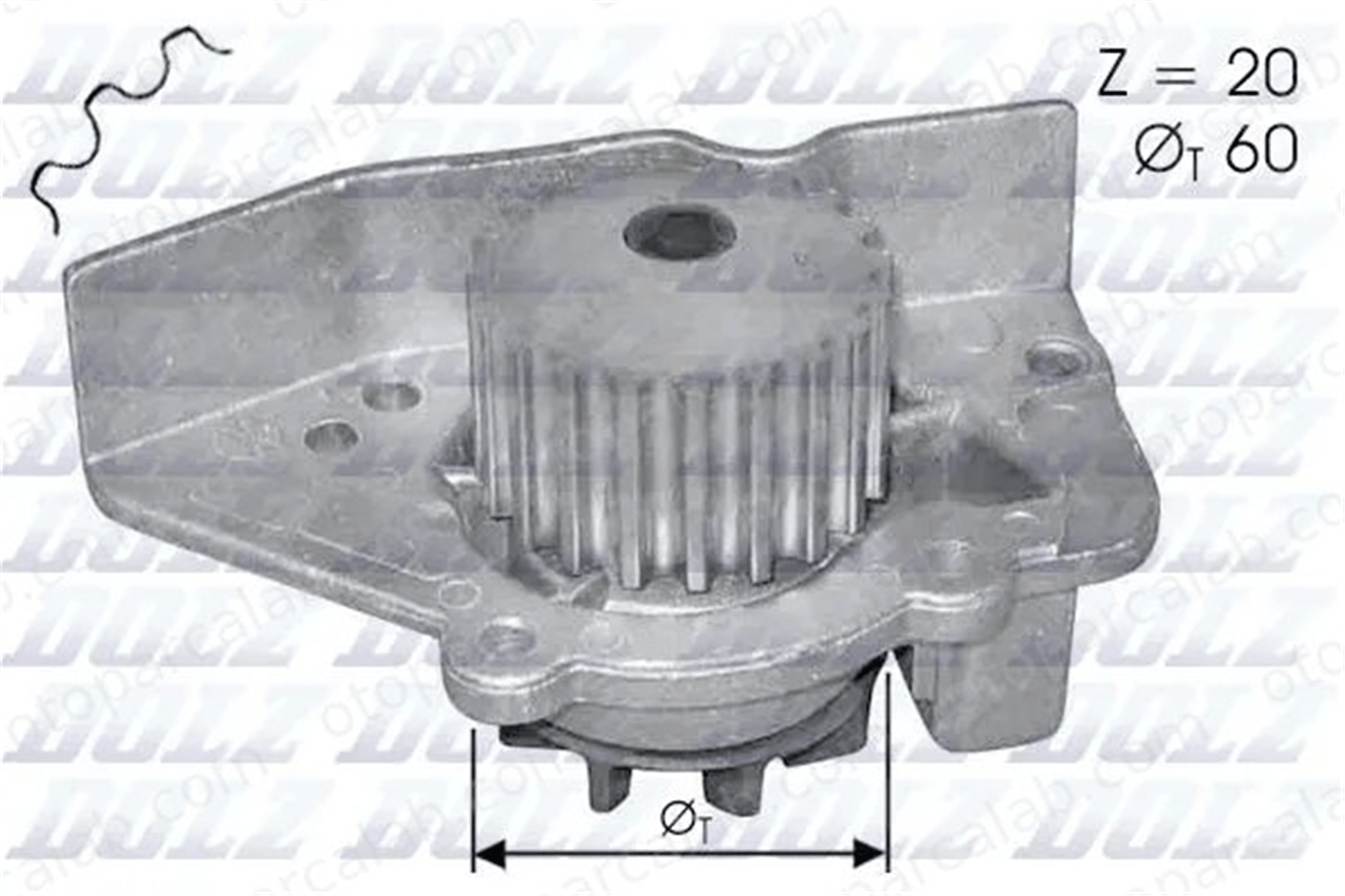 DOLZ N405 Devirdaim Su Pompası CITROËN BX PEUGEOT 405 I 120150 12015