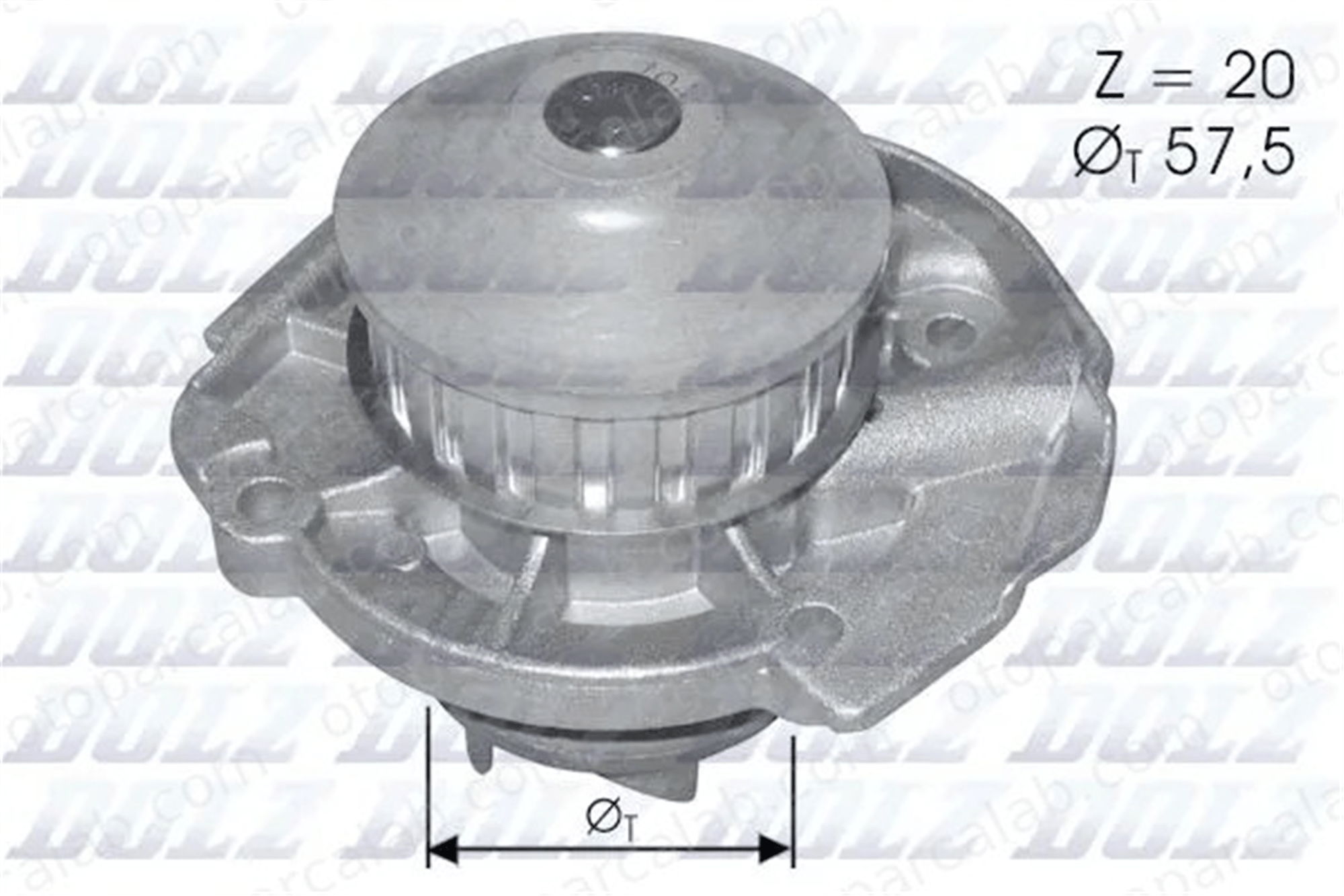 DOLZ S161 Devirdaim Su Pompası LANCIA Y10 FIAT PANDA 71713727 7640163