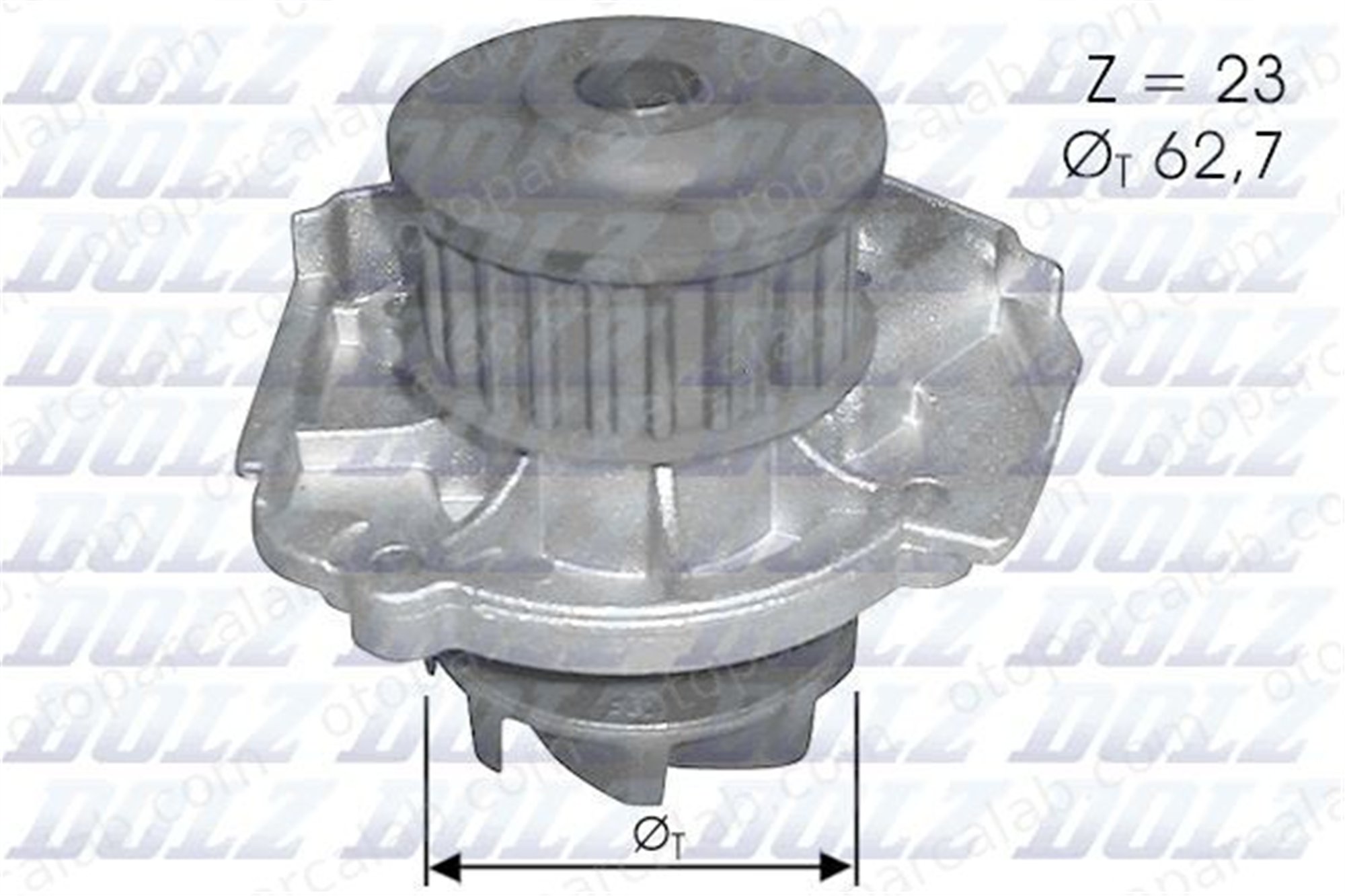DOLZ S319 Devirdaim Su Pompası FIAT PANDA GRANDE PUNTO 55184081 46520401