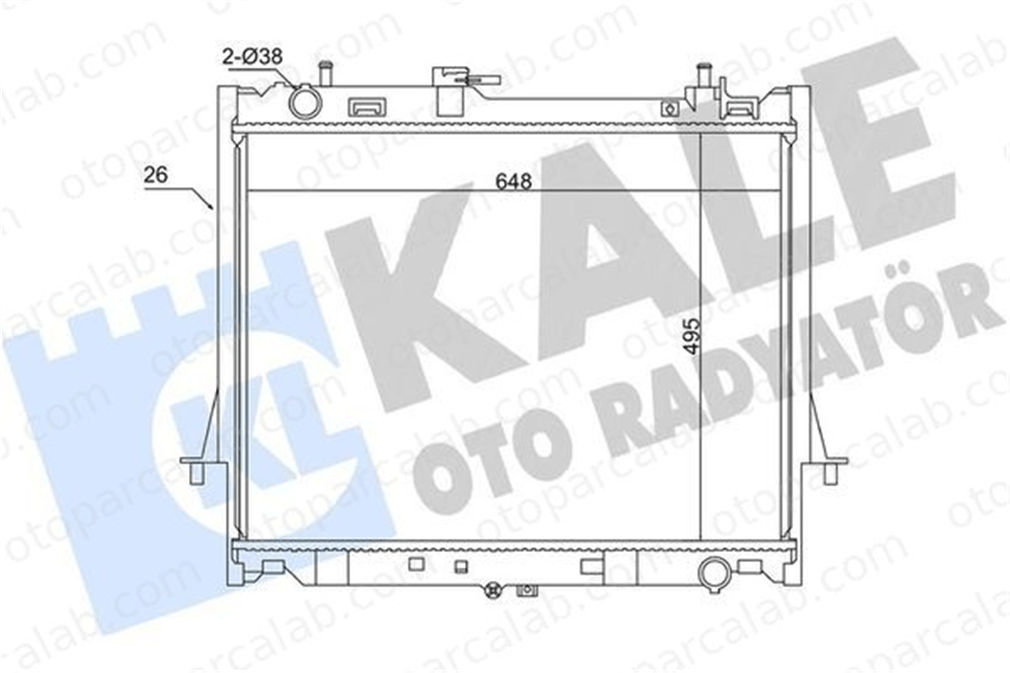 ELITCAR BR315 Su Radyatörü ELİTCAR BR315 ISUZU D-MAX II 8973333530