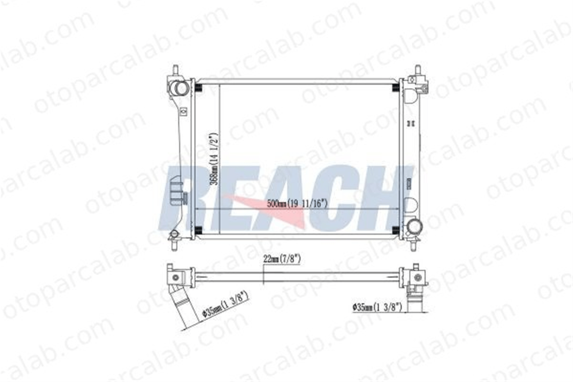 ELITCAR R116 Su Radyatörü ELİTCAR R116 HYUNDAI i20 I 253101J000 253104P000