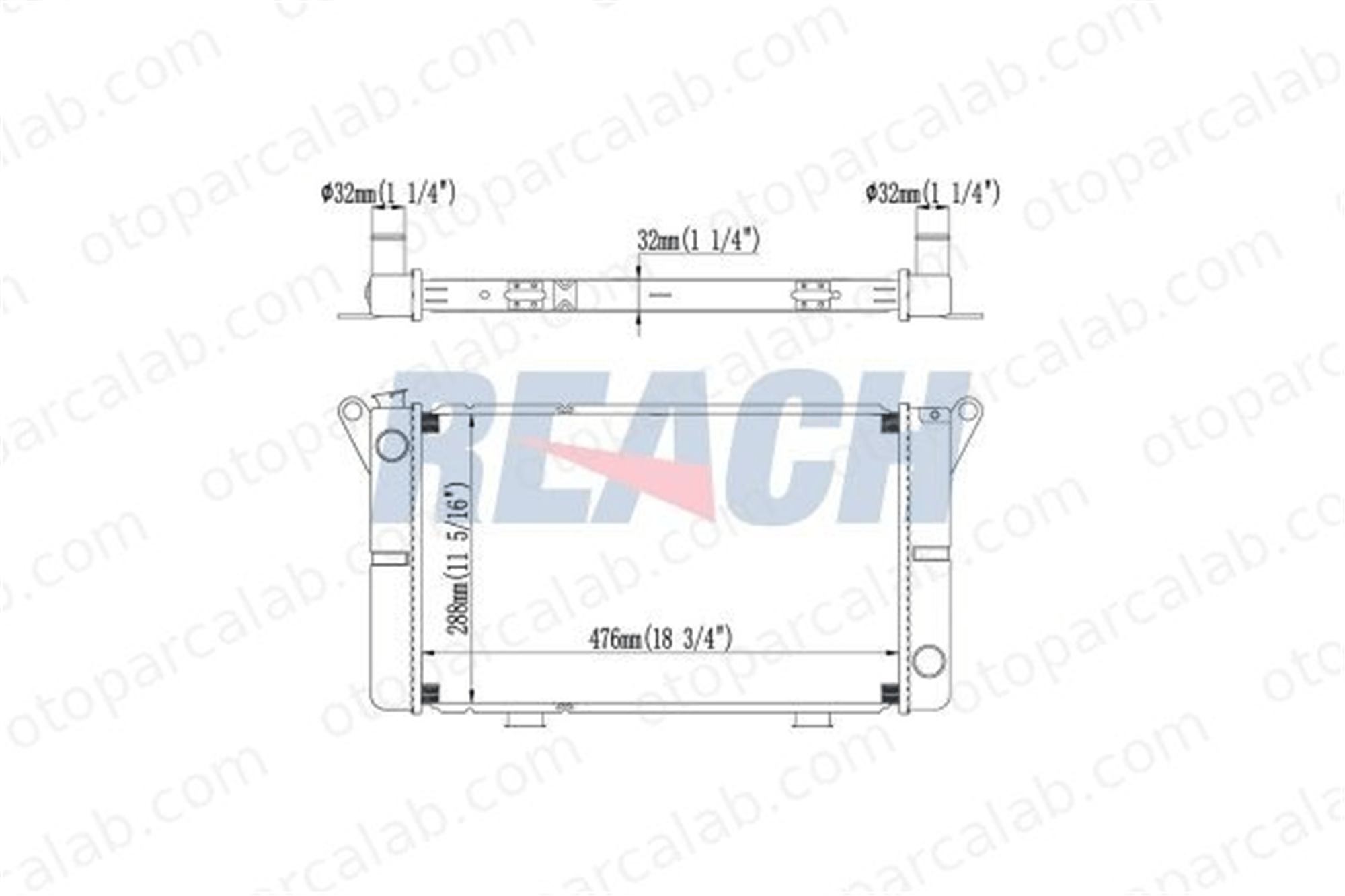 ELITCAR R239 Su Radyatörü ELİTCAR R239 RENAULT 15 7700571627